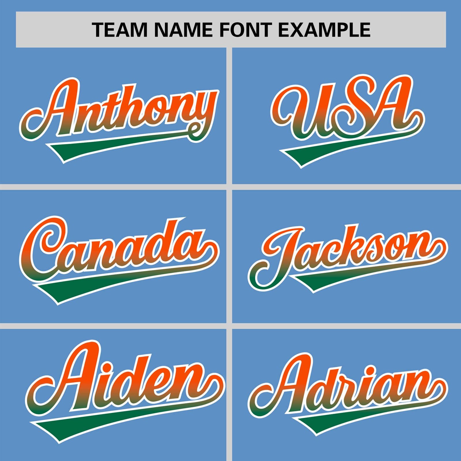 Custom Light Blue Orange-Green Gradient Fashion Authentic Baseball Jersey