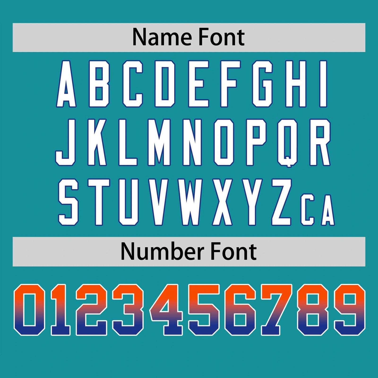 Custom Aqua Orange-Royal Blue Gradient Fashion Authentic Baseball Jersey