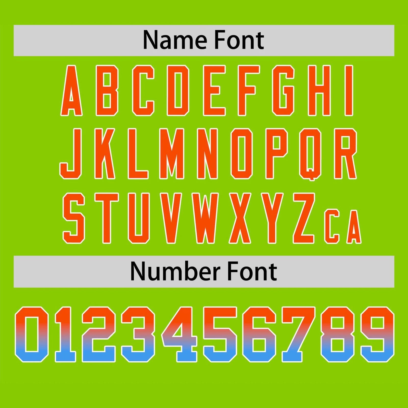 Custom Neon Green Orange-Powder Blue Gradient Fashion Authentic Baseball Jersey