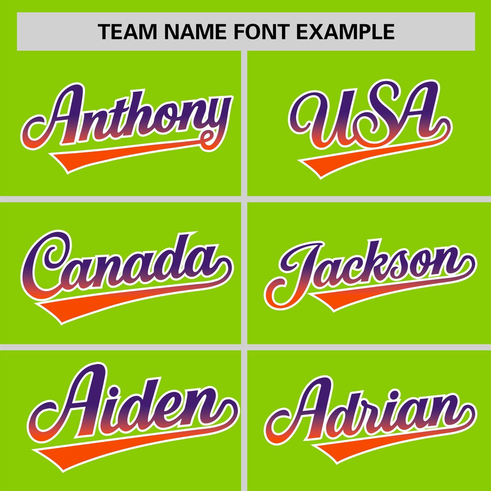 Custom Neon Green Purple-Orange Gradient Fashion Authentic Baseball Jersey