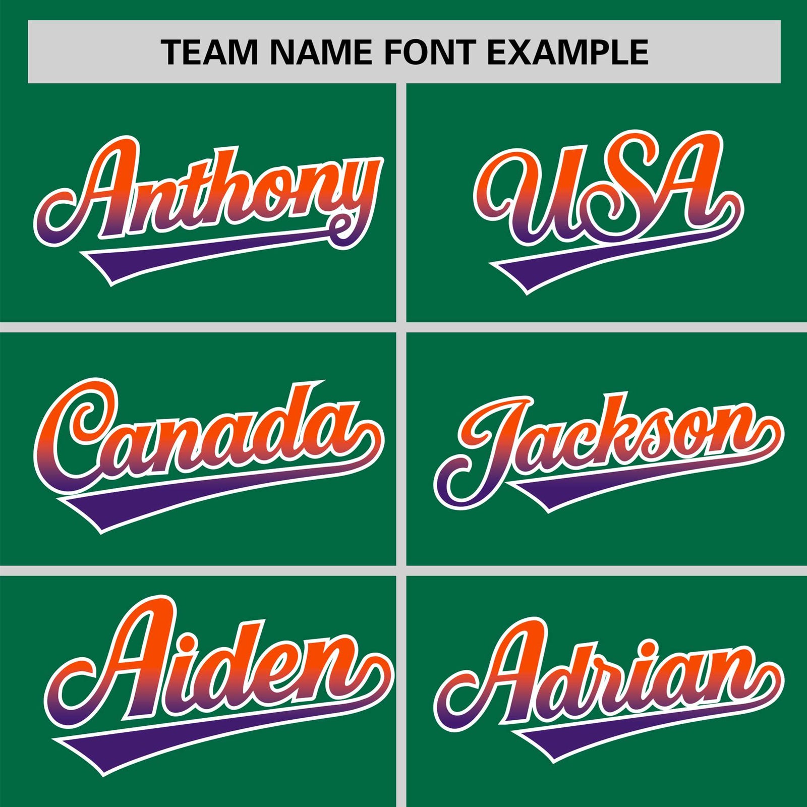 Custom Green Orange-Purple Gradient Fashion Authentic Baseball Jersey