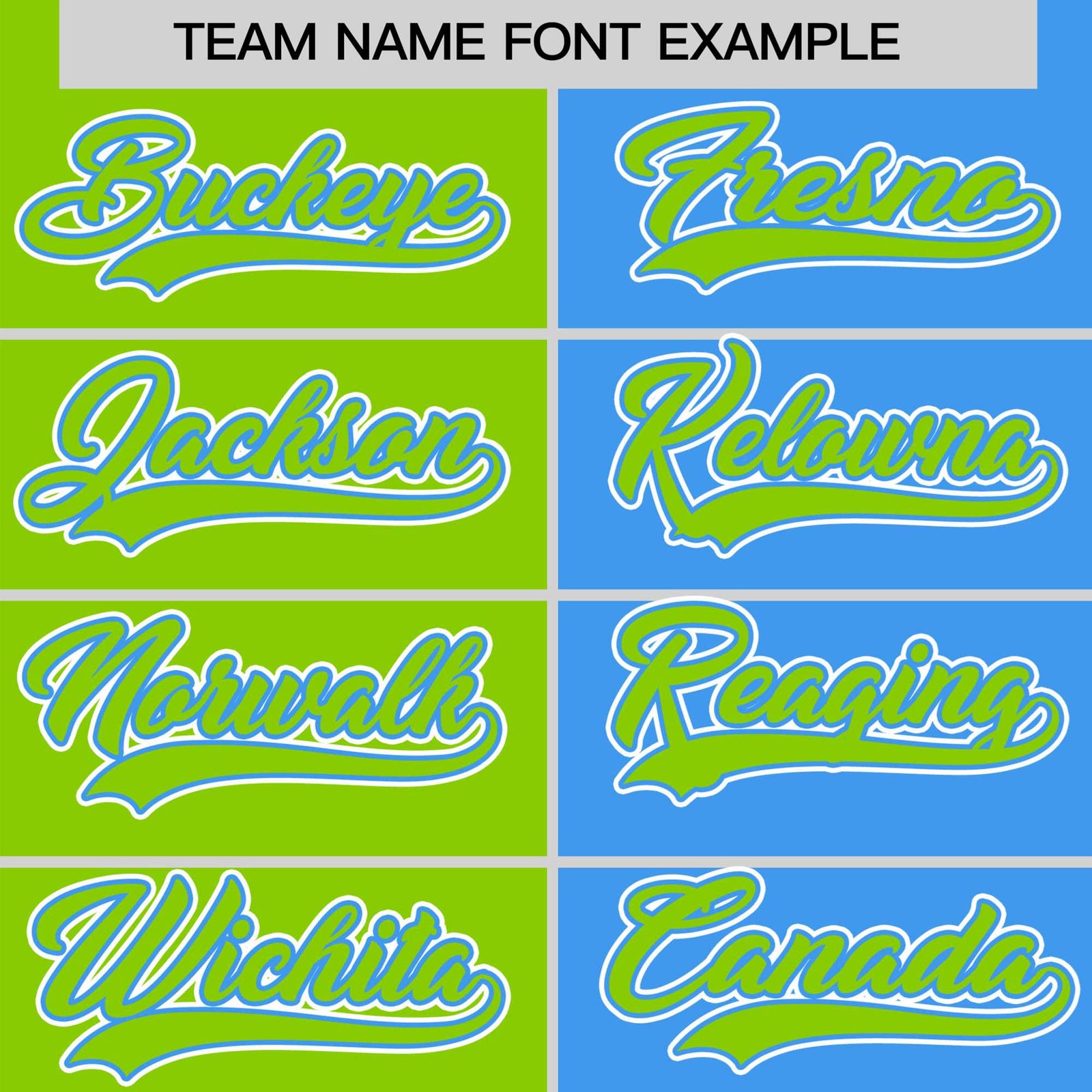 Custom Neon Green-Powder Blue Authentic Split Fashion Baseball Jersey