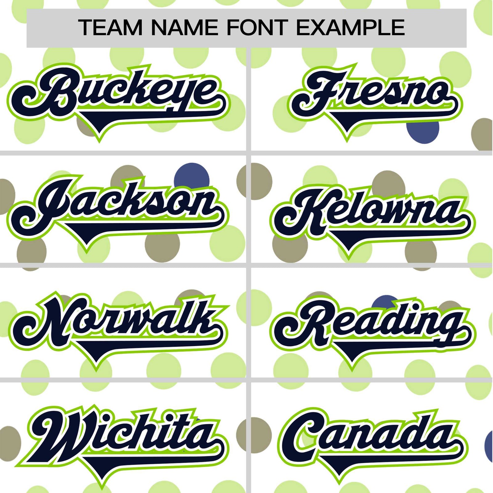 Custom White Navy Neon Green Authentic Polka Dot Fashion Baseball Jersey