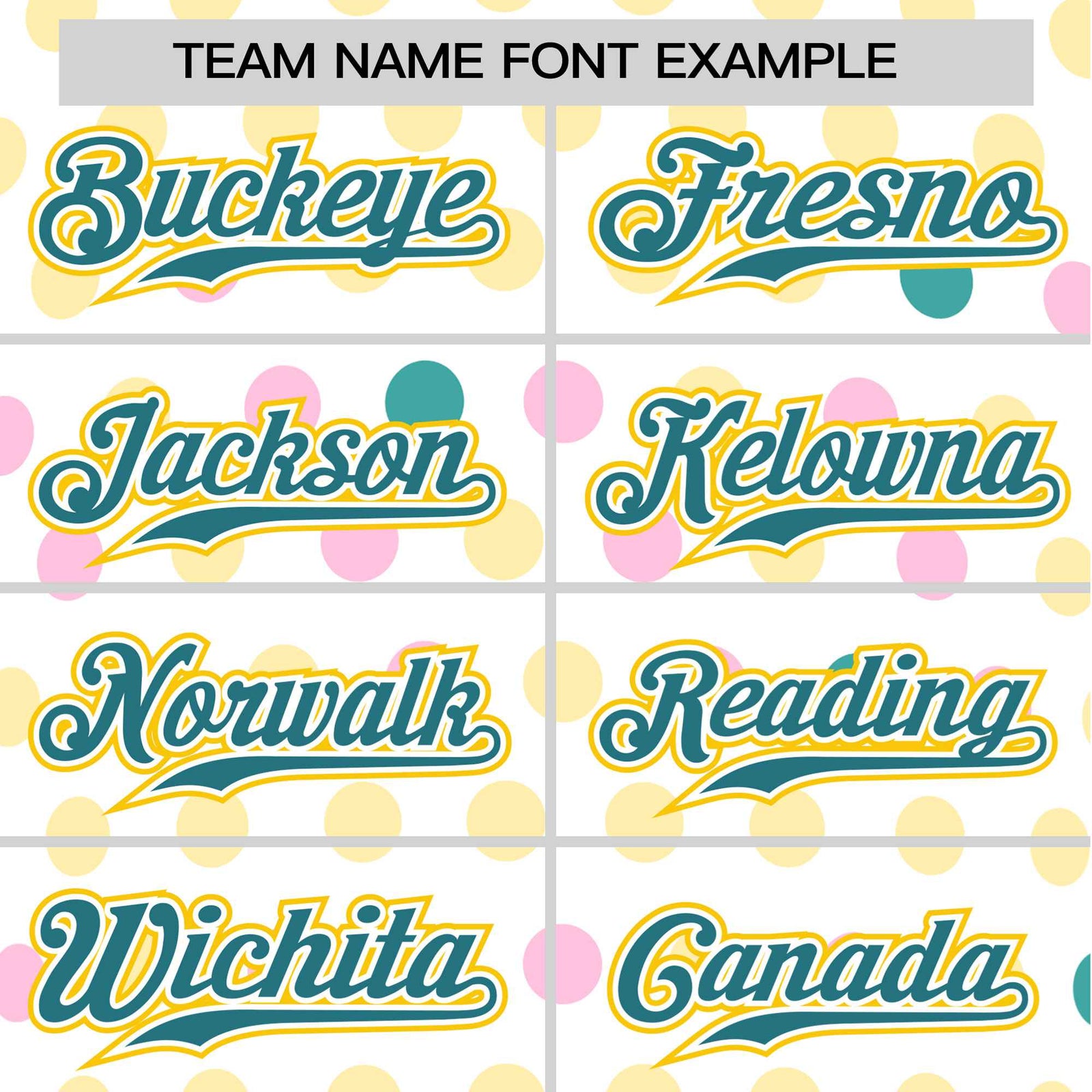 Custom White Aqua Gold Authentic Polka Dot Fashion Baseball Jersey