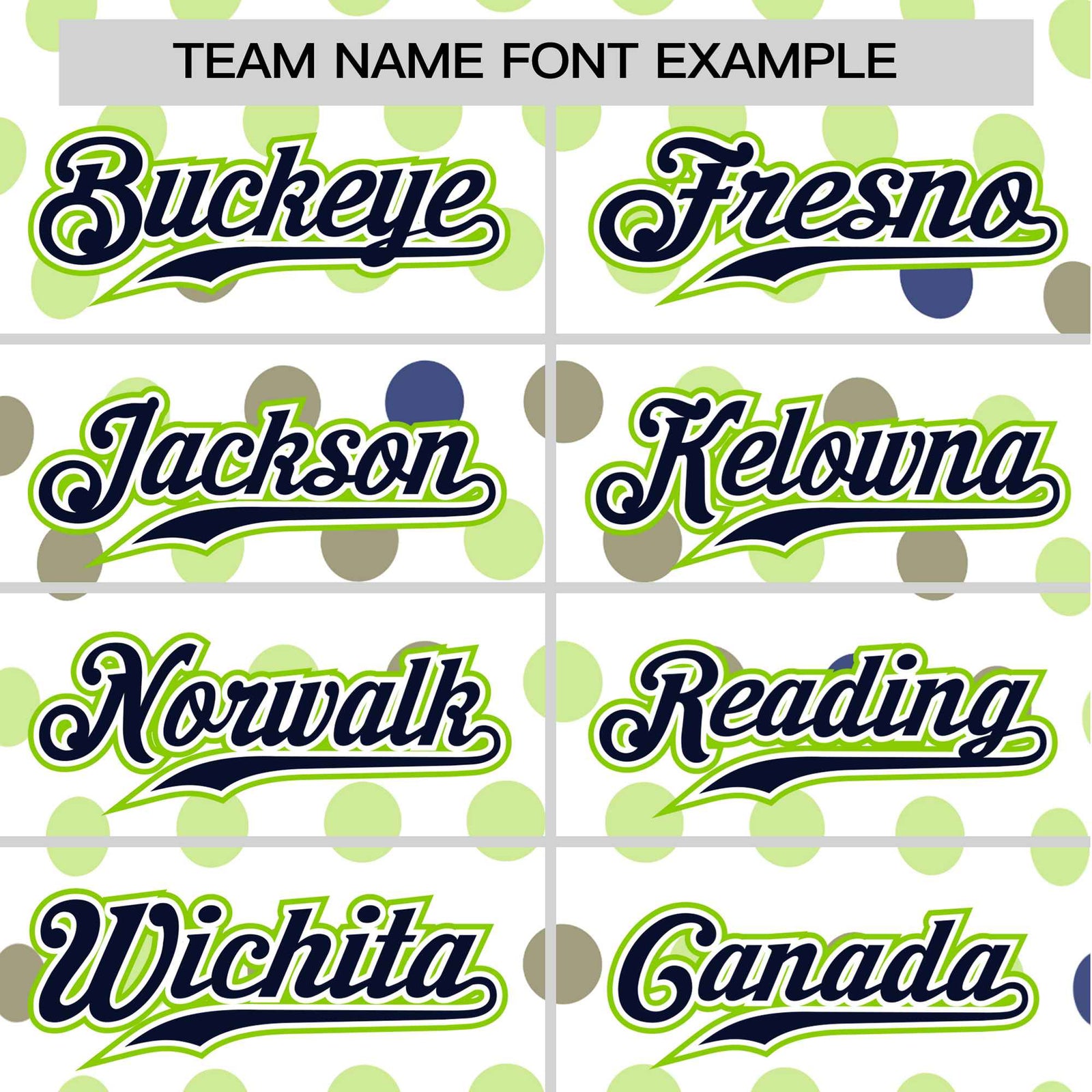 Custom White Navy Neon Green Authentic Polka Dot Fashion Baseball Jersey