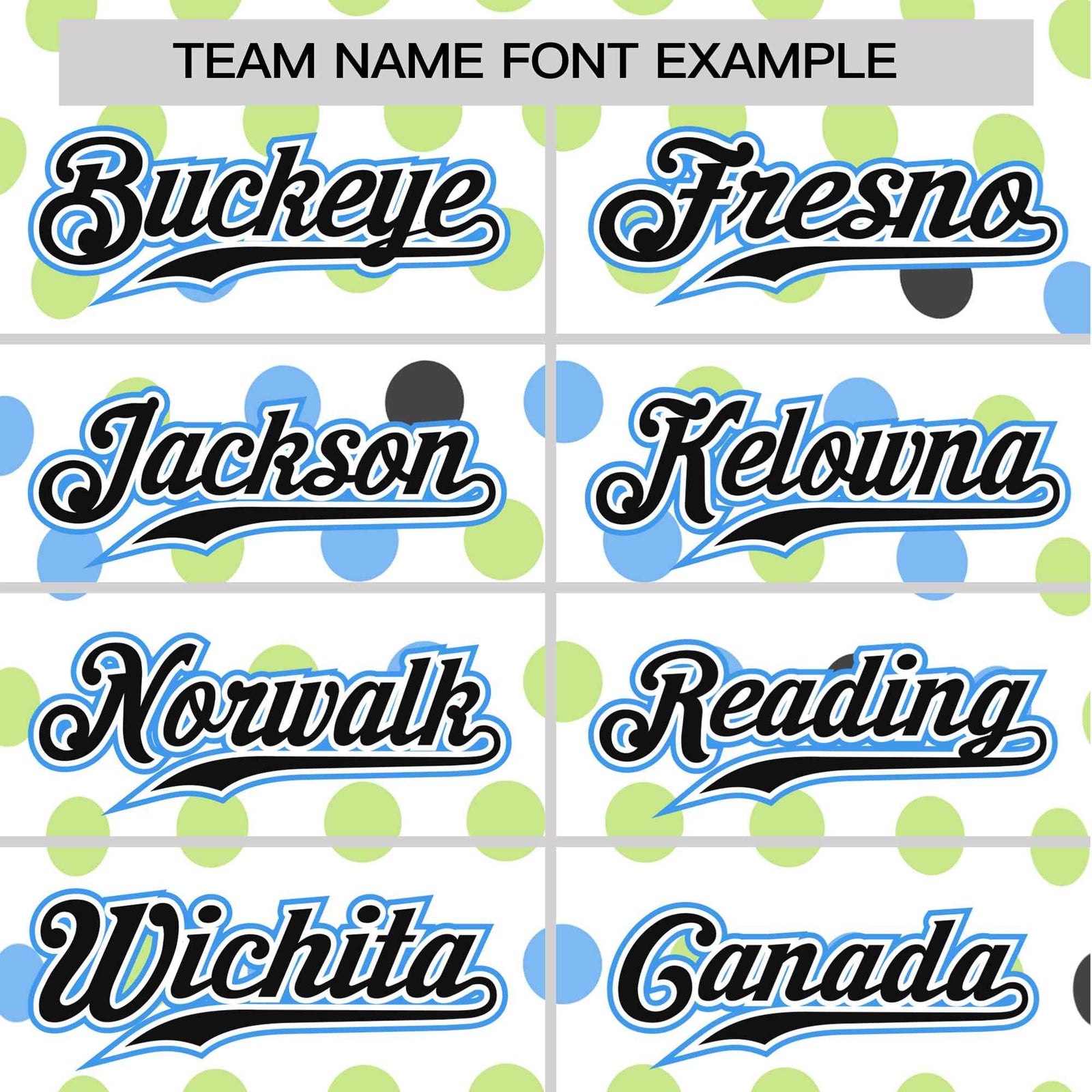 Custom White Black Powder Blue Authentic Polka Dot Fashion Baseball Jersey