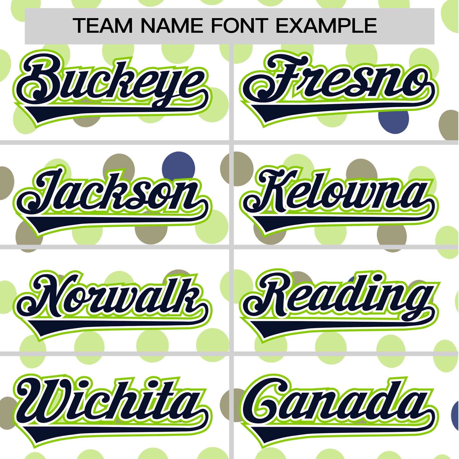 Custom White Navy Neon Green Authentic Polka Dot Fashion Baseball Jersey