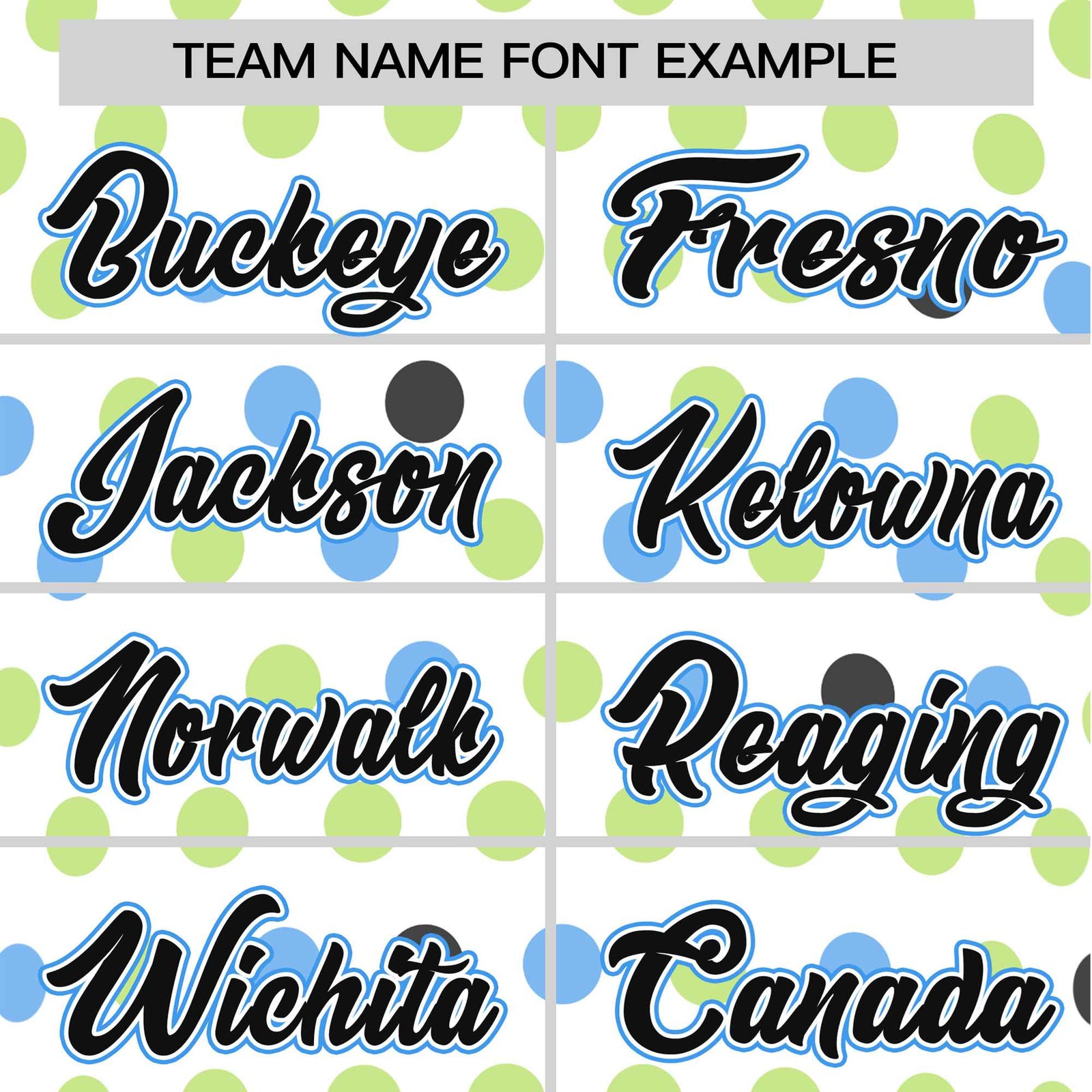 Custom White Black Powder Blue Authentic Polka Dot Fashion Baseball Jersey