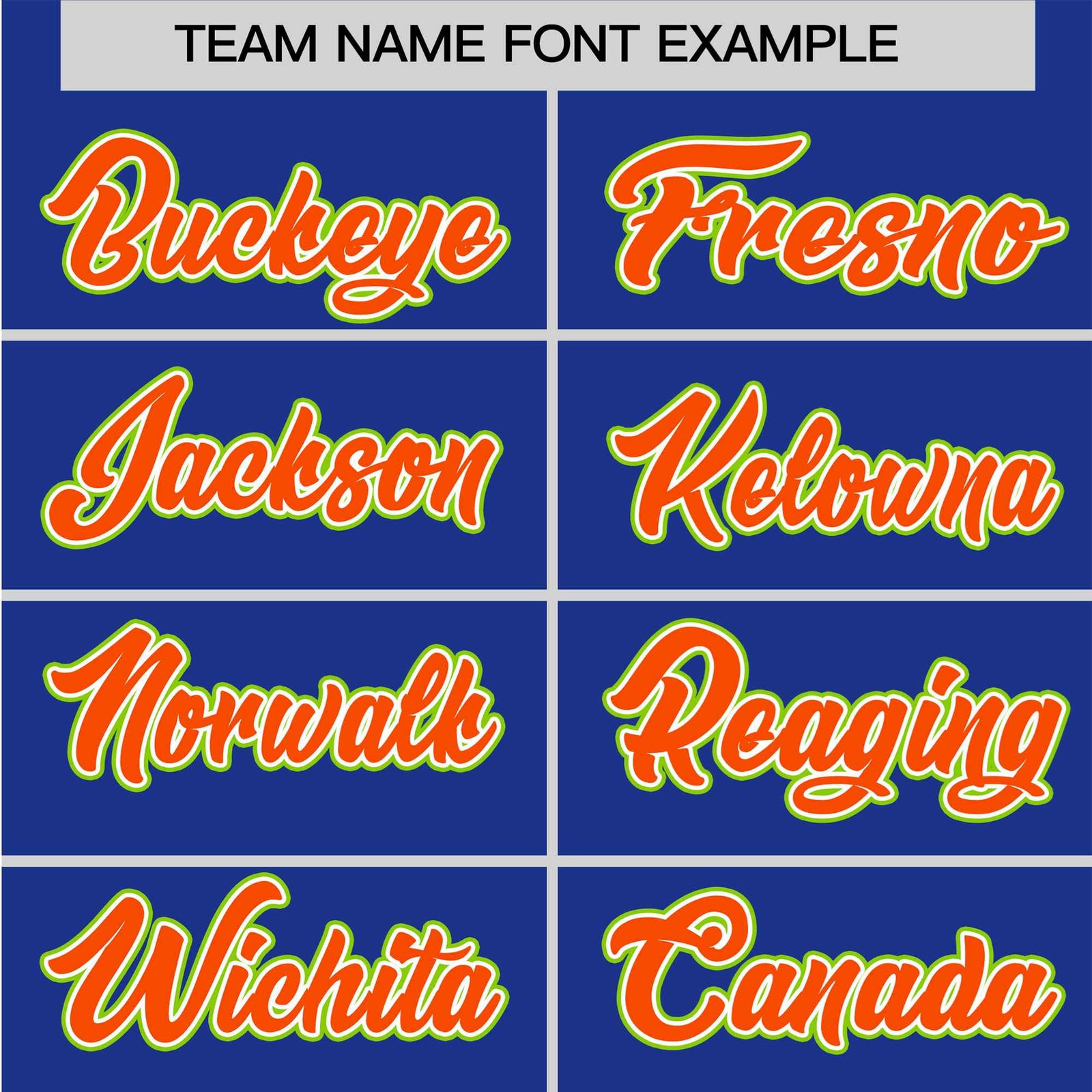 Custom Royal Blue Orange-Neon Green Authentic Plaid Sleeve Baseball Jersey