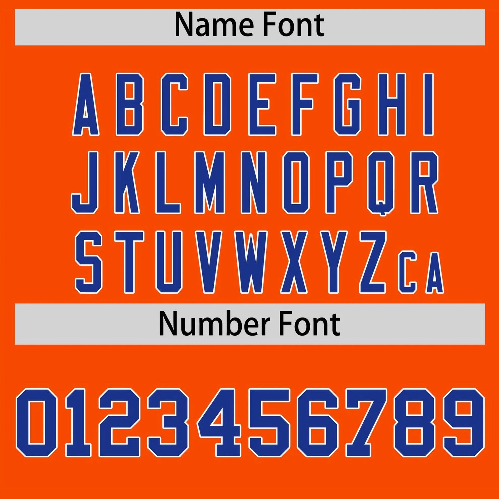 Custom Orange Royal Blue Gradient Side Personalized Star Pattern Authentic Baseball Jersey