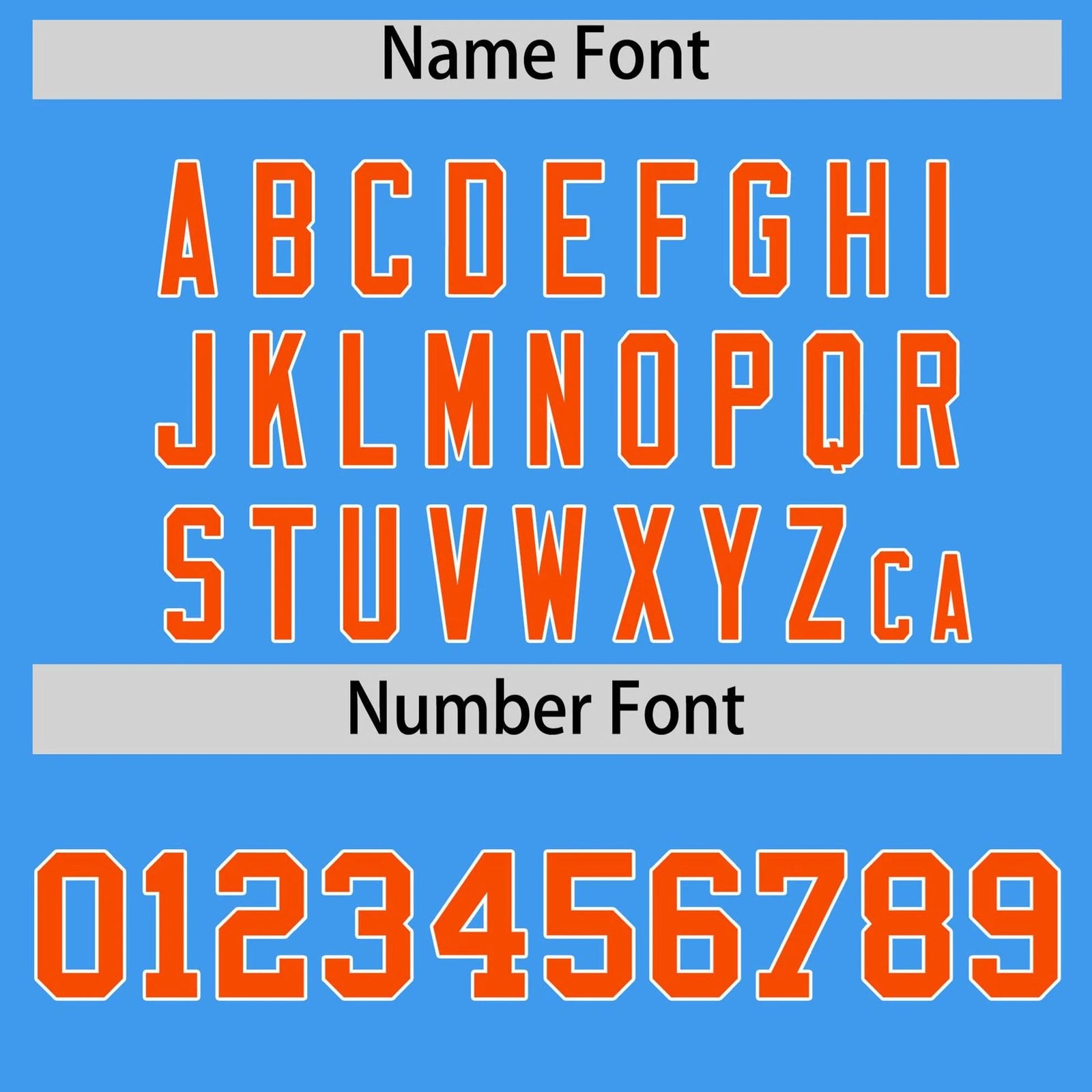 Custom Powder Blue Orange Gradient Side Personalized Star Pattern Authentic Baseball Jersey