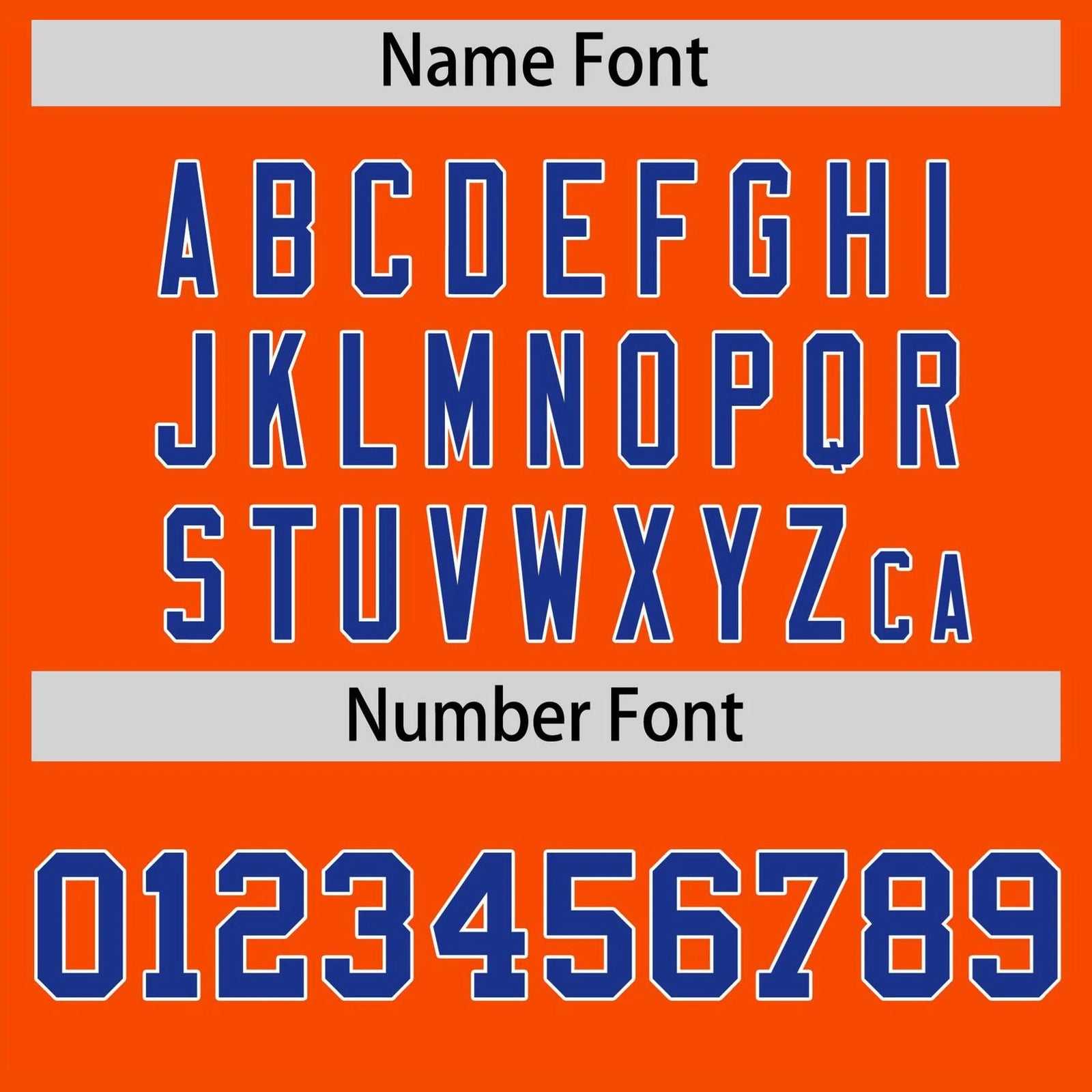 Custom Orange Royal Blue Gradient Side Personalized Star Pattern Authentic Baseball Jersey