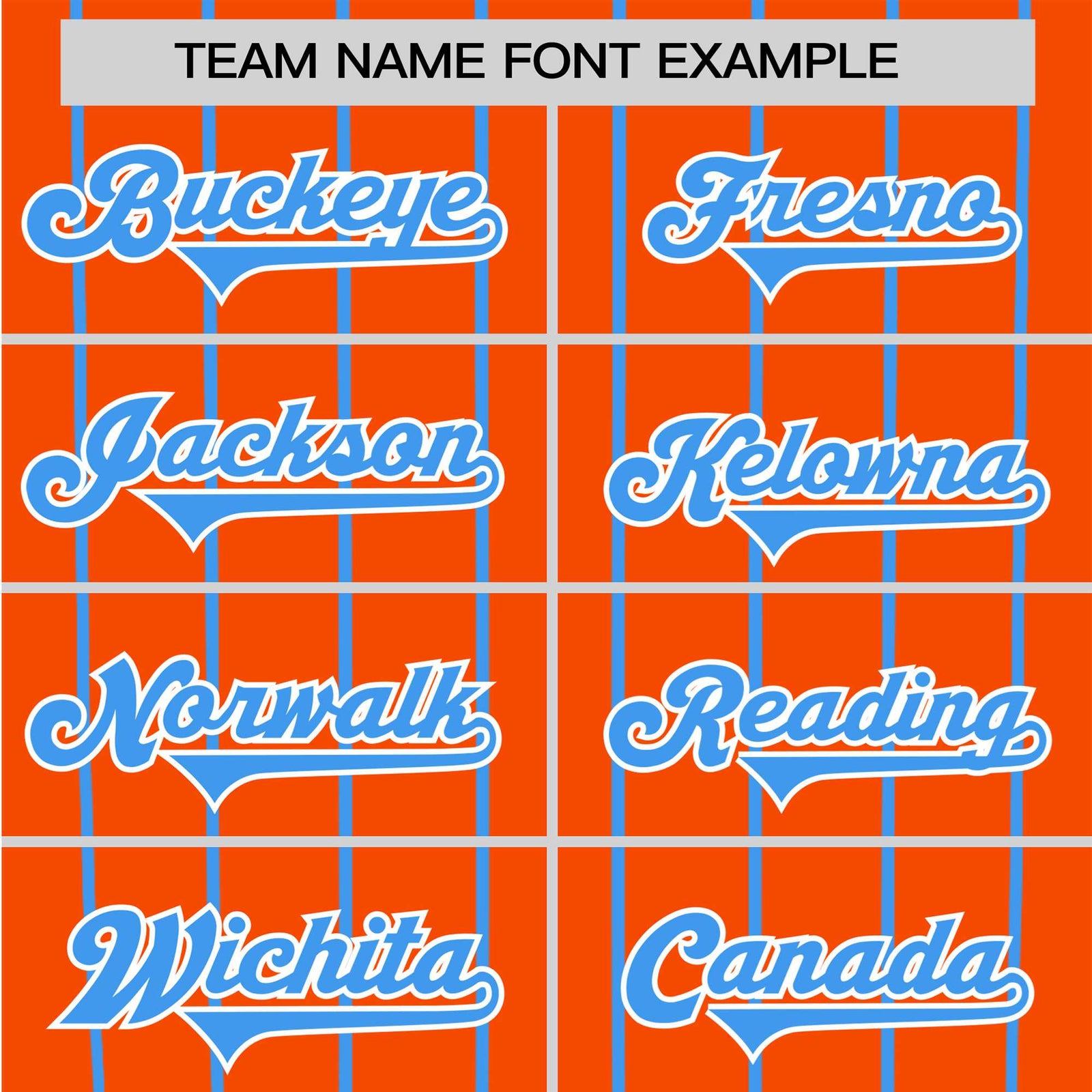 Custom Orange Blue Pinstripe Blue-Orange Authentic Raglan Sleeves Baseball Jersey