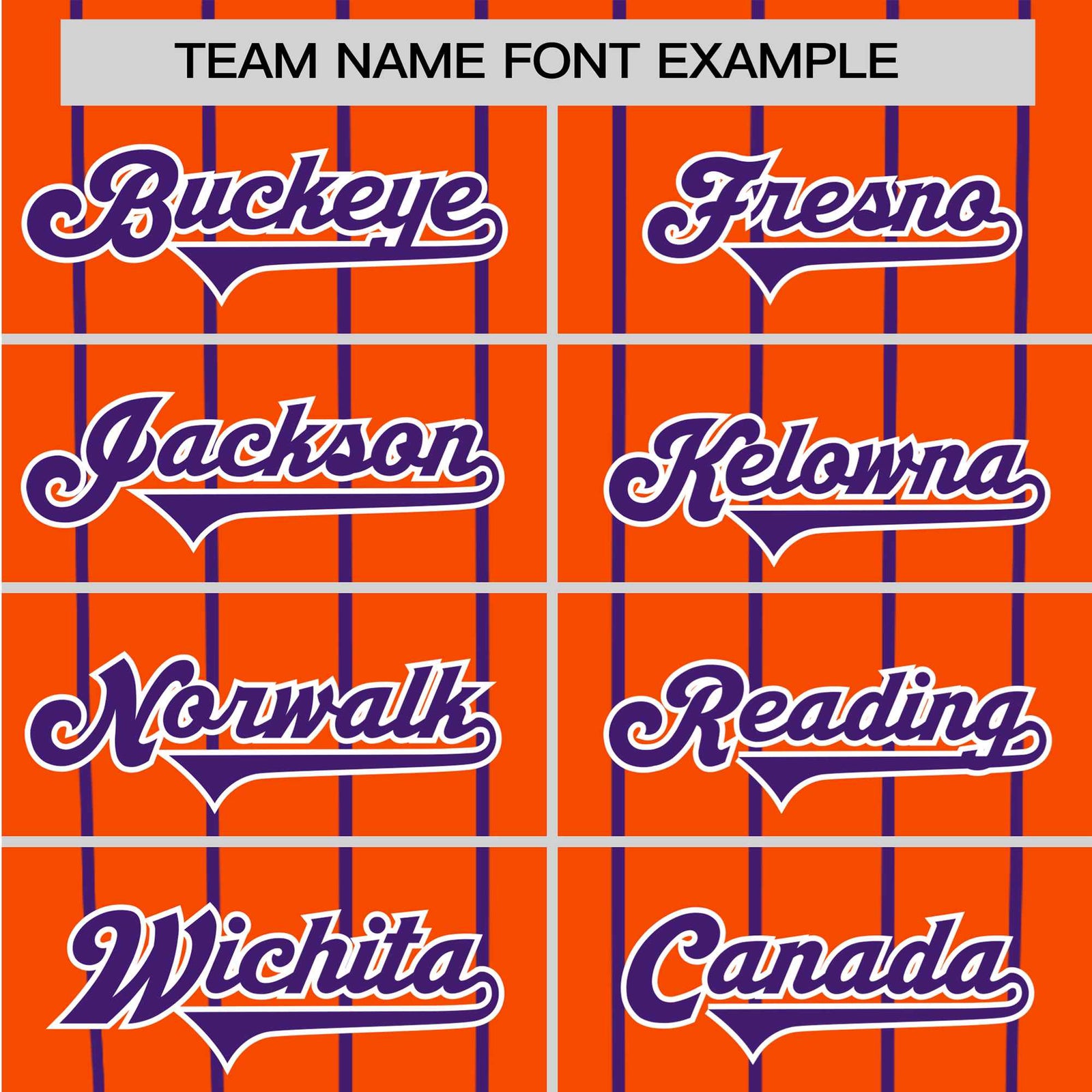 Custom Orange Purple Pinstripe Purple-Orange Authentic Raglan Sleeves Baseball Jersey