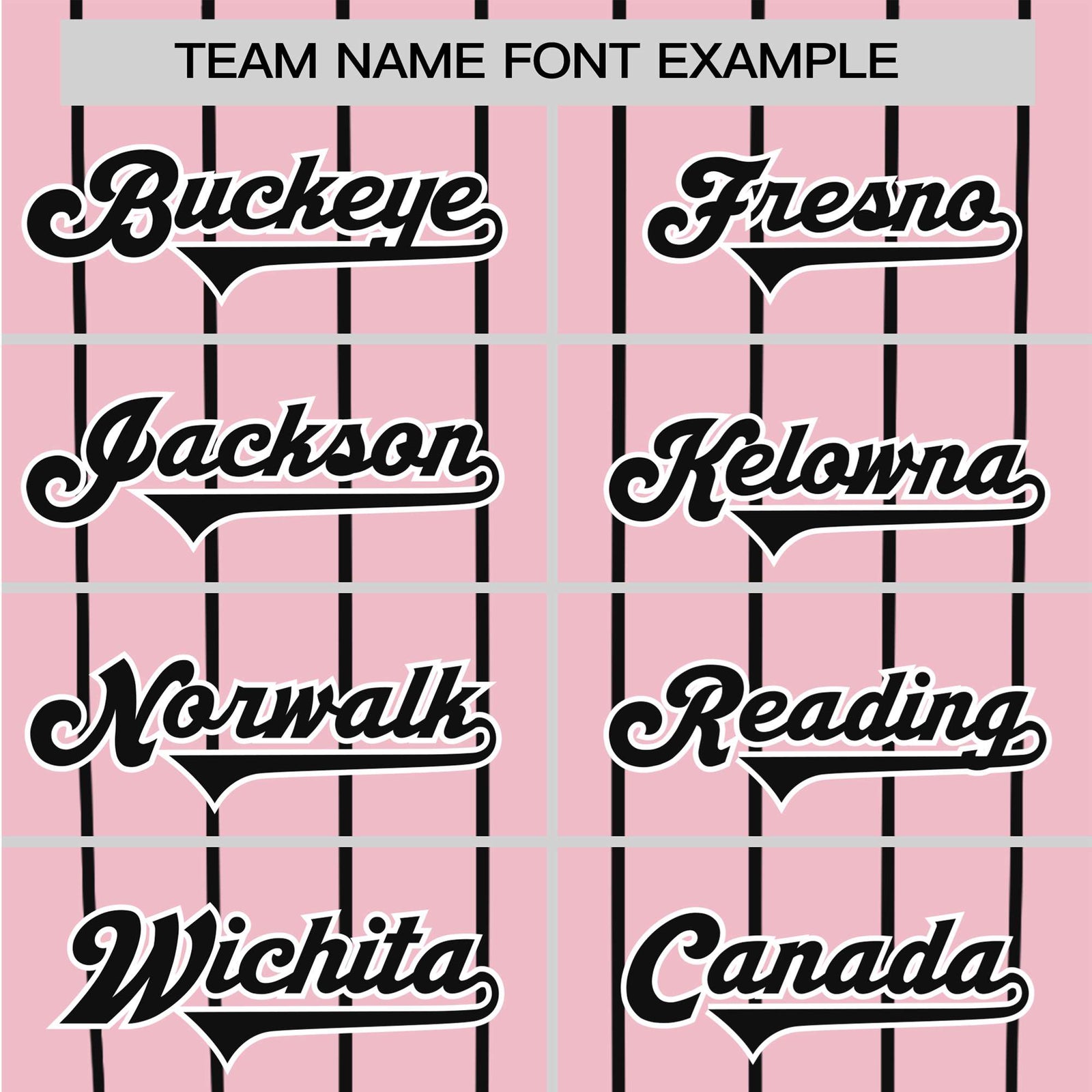 Custom Pink Black Pinstripe Black-Pink Authentic Raglan Sleeves Baseball Jersey