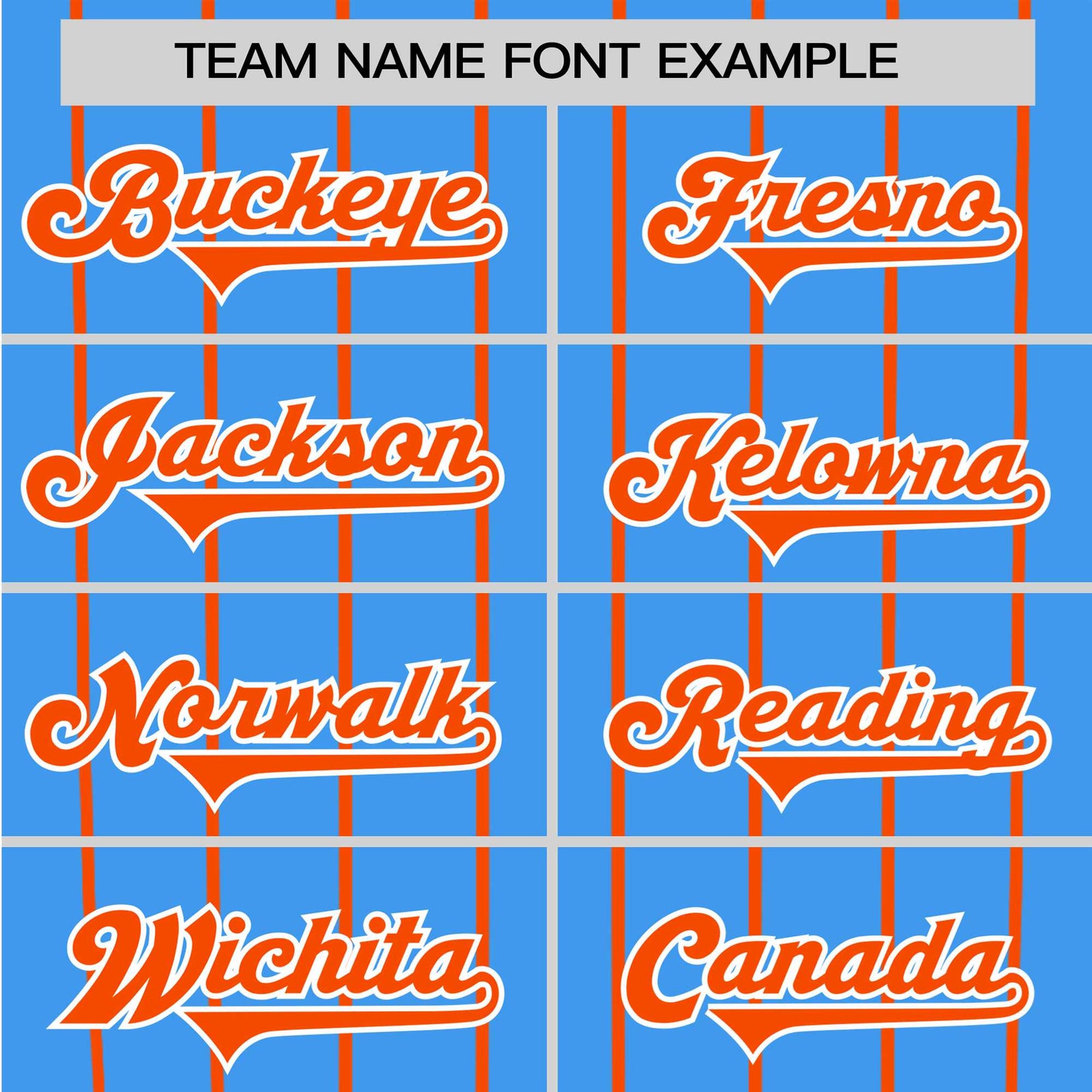 Custom Blue Orange Pinstripe Orange-Blue Authentic Raglan Sleeves Baseball Jersey