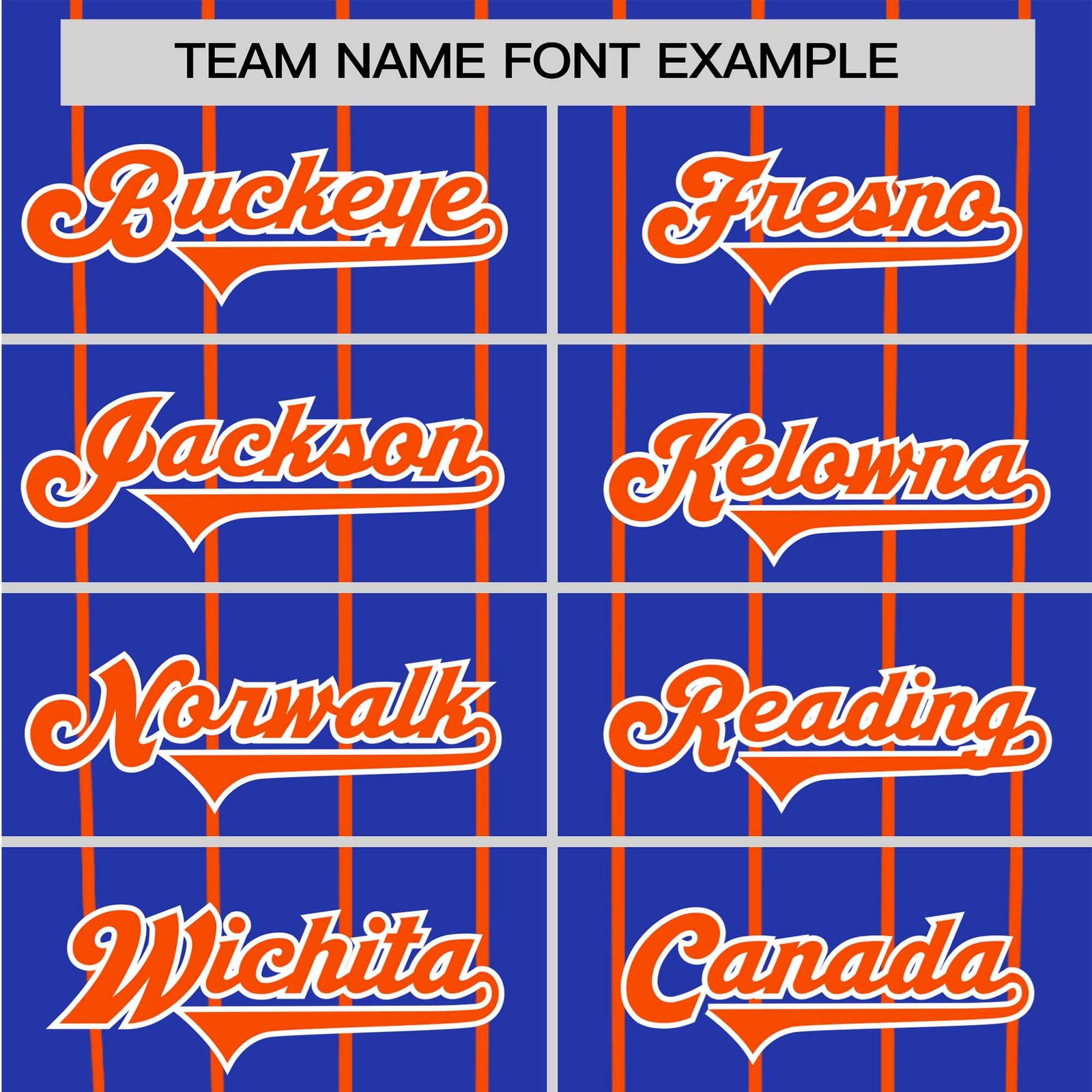 Custom Royal Blue-Orange Pinstripe Authentic Raglan Sleeves Baseball Jersey