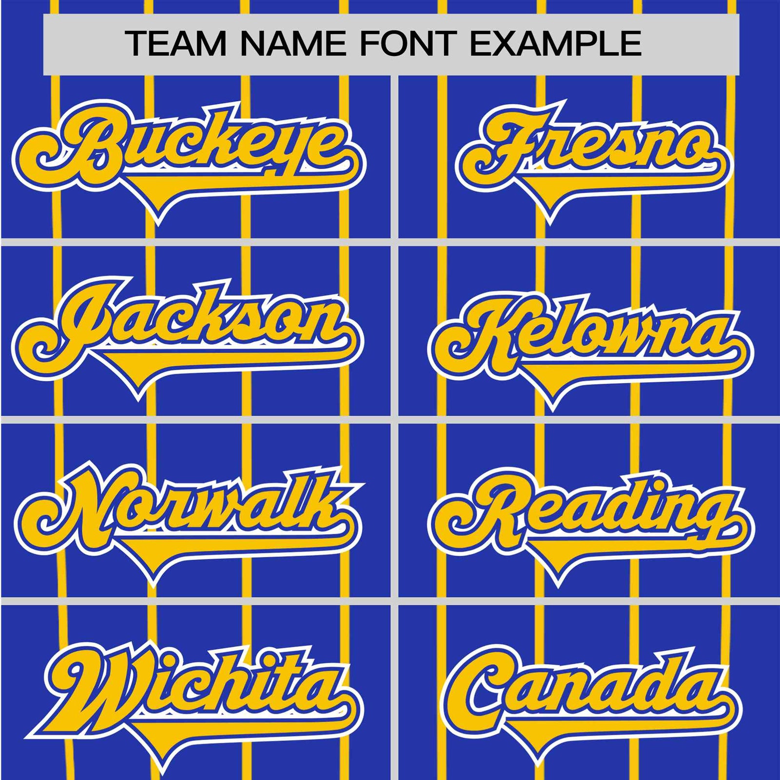 Custom Royal Blue-Gold Pinstripe Authentic Raglan Sleeves Baseball Jersey