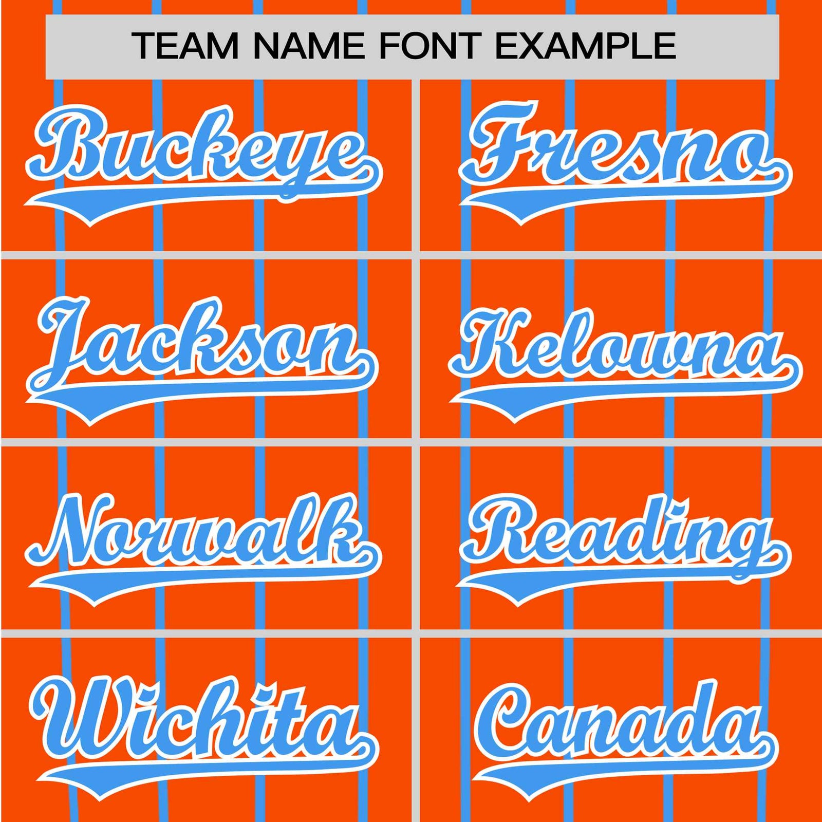 Custom Orange Blue Pinstripe Blue-Orange Authentic Raglan Sleeves Baseball Jersey