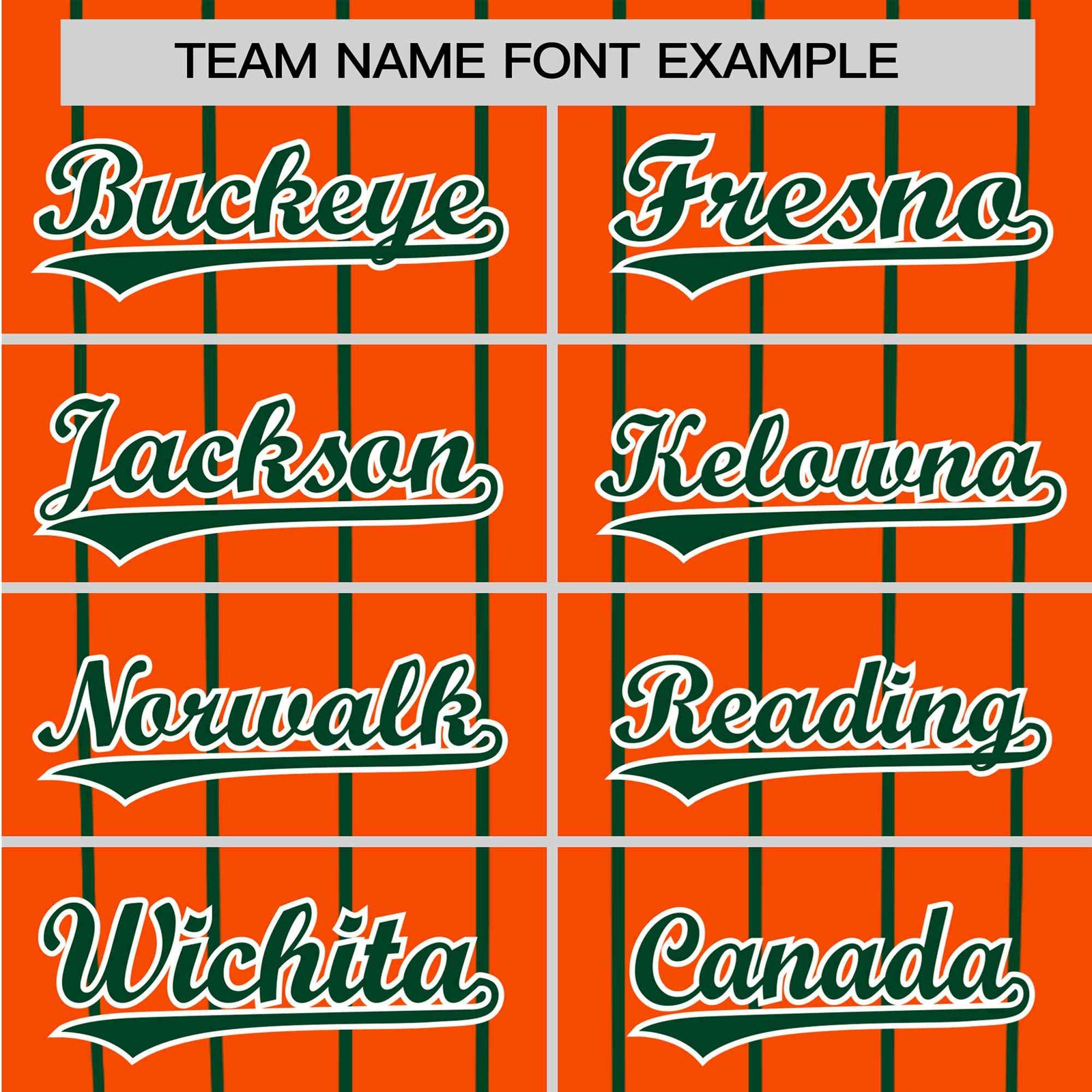 Custom Orange Green Pinstripe Green Orange Authentic Raglan Sleeves Baseball Jersey