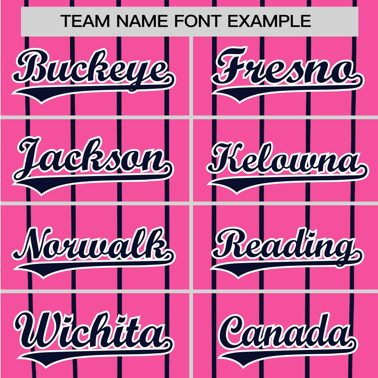 Custom Pink Navy Pinstripe Navy-Pink Authentic Raglan Sleeves Baseball Jersey