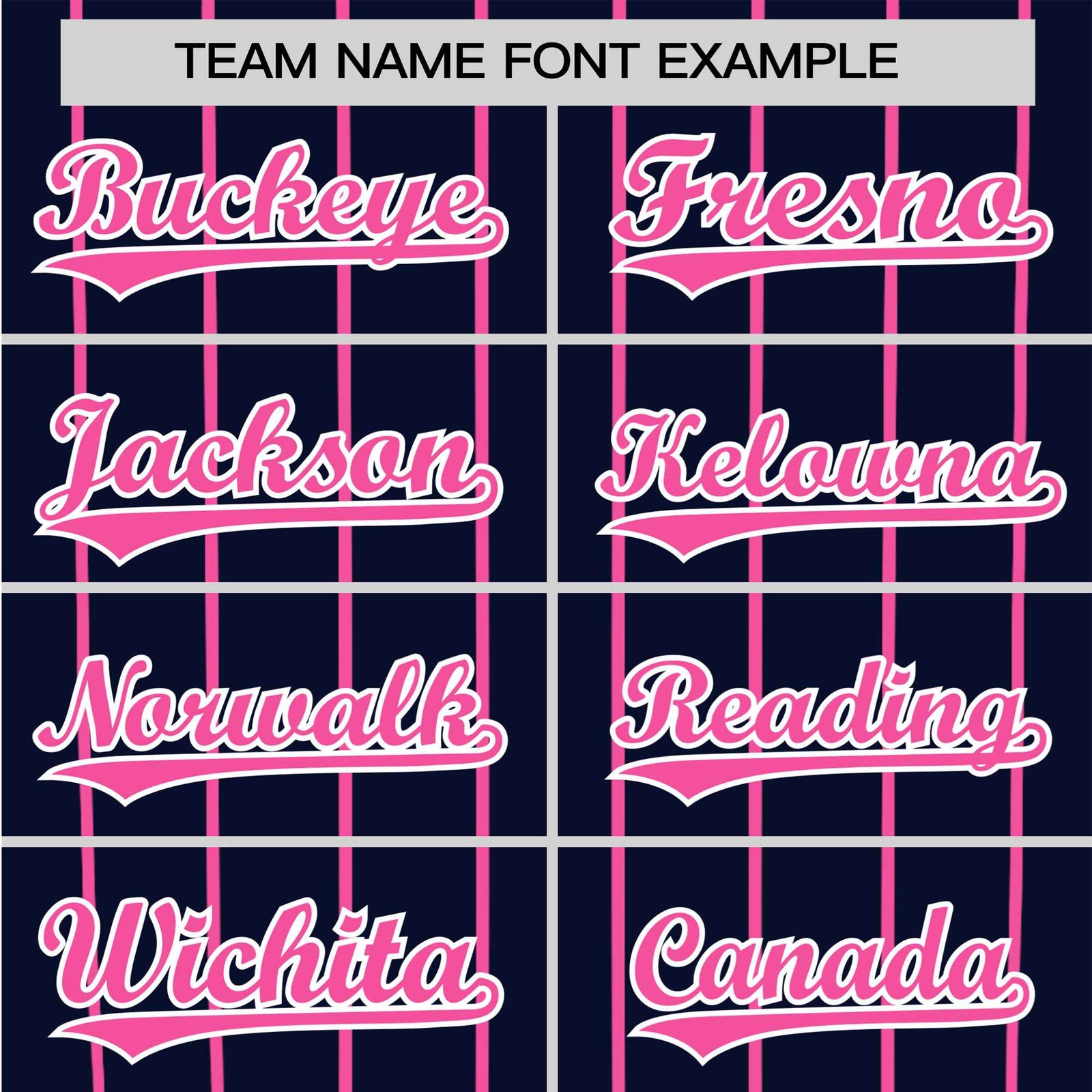 Custom Navy Pink Pinstripe Pink-Navy Authentic Raglan Sleeves Baseball Jersey