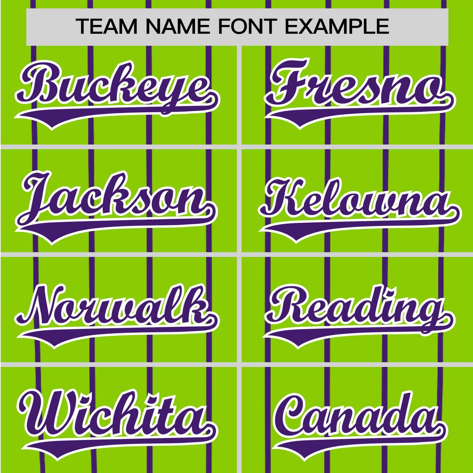 Custom Neon Green-Purple Pinstripe Purple-Neon Green Authentic Raglan Sleeves Baseball Jersey