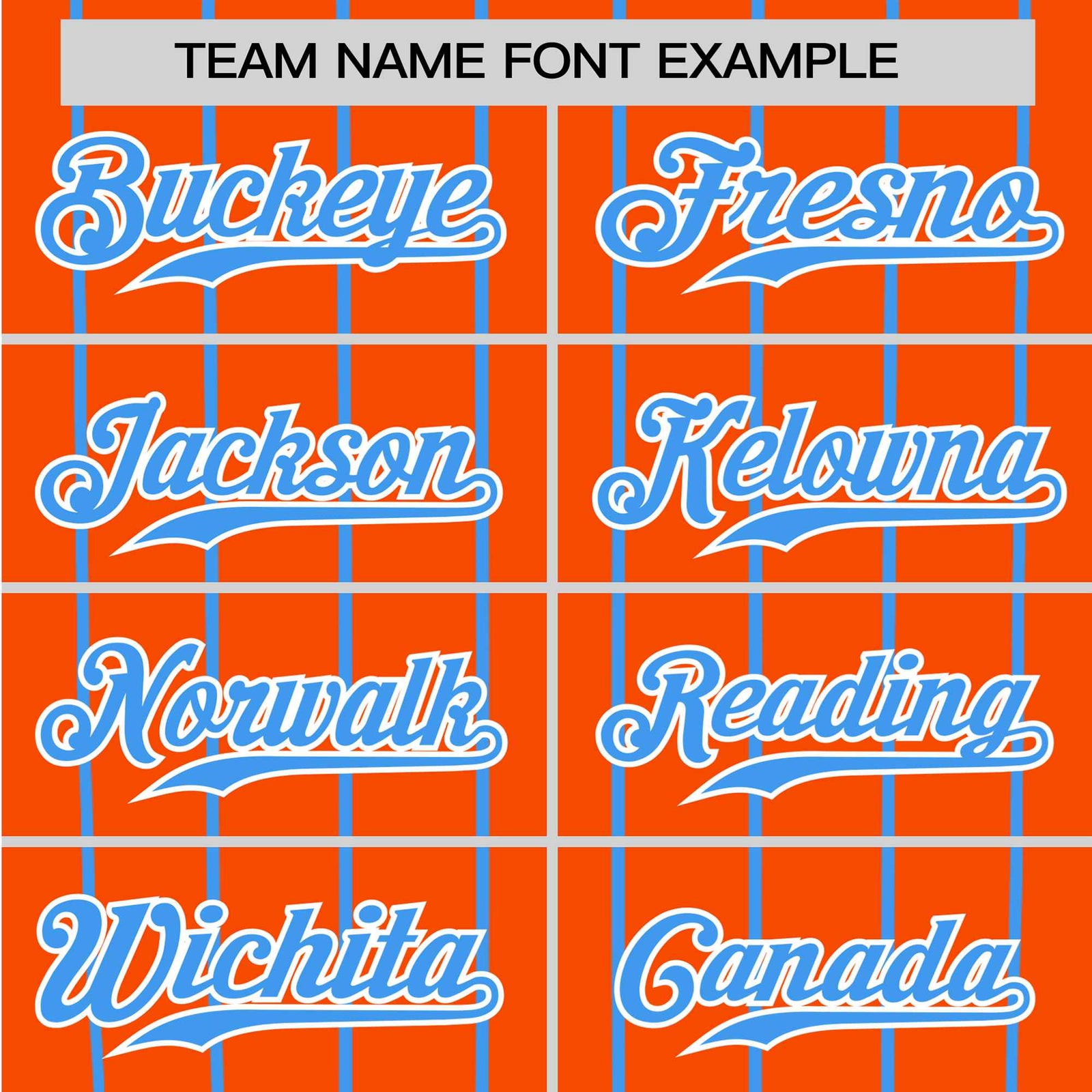 Custom Orange Blue Pinstripe Blue-Orange Authentic Raglan Sleeves Baseball Jersey