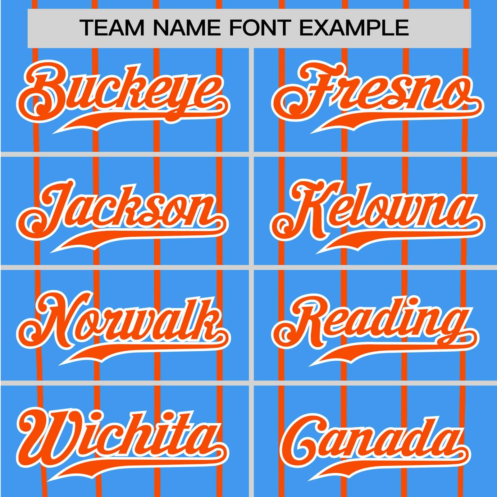 Custom Blue Orange Pinstripe Orange-Blue Authentic Raglan Sleeves Baseball Jersey