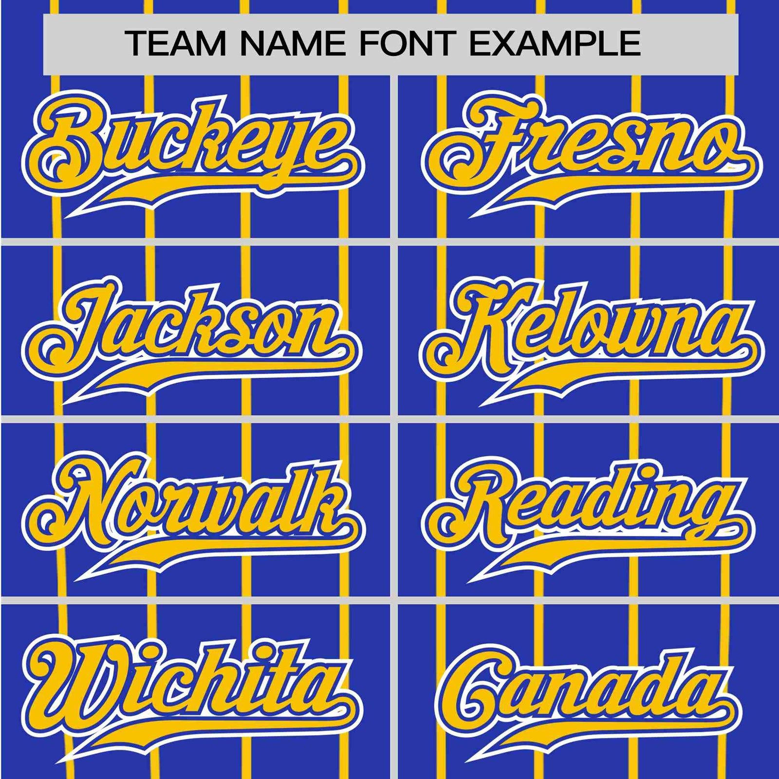 Custom Royal Blue-Gold Pinstripe Authentic Raglan Sleeves Baseball Jersey