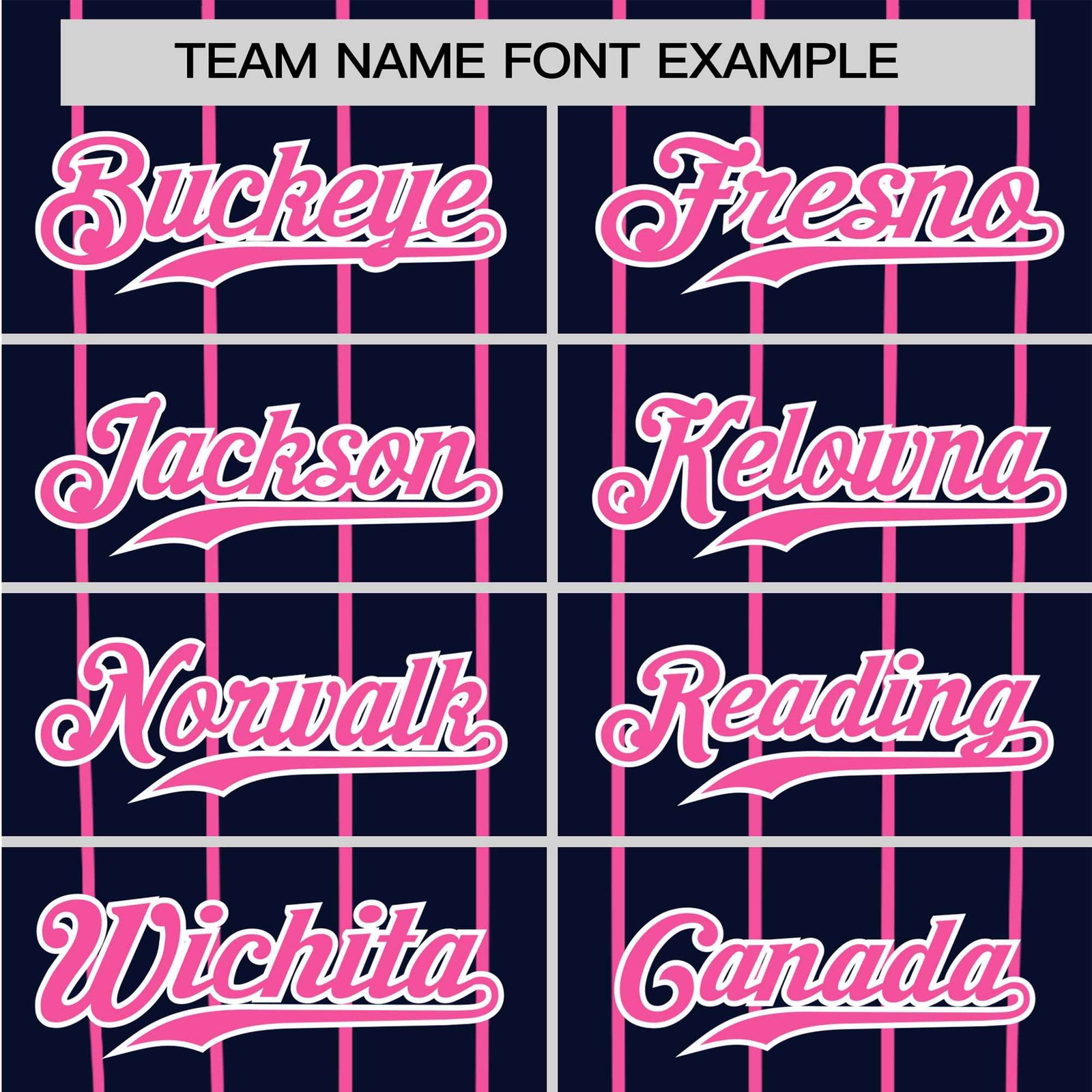 Custom Navy Pink Pinstripe Pink-Navy Authentic Raglan Sleeves Baseball Jersey