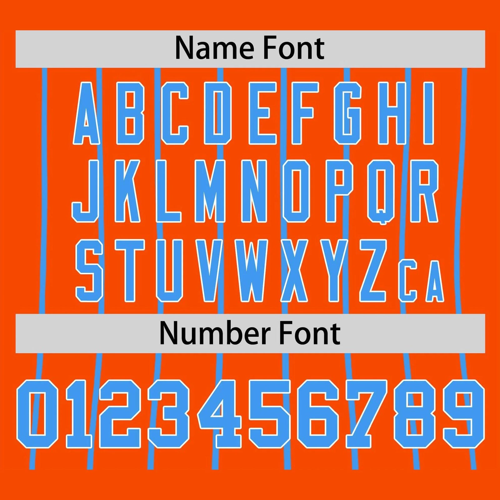 Custom Orange Blue Pinstripe Blue-Orange Authentic Raglan Sleeves Baseball Jersey