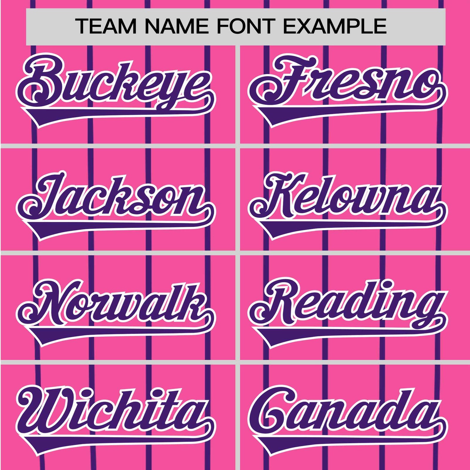 Custom Pink Purple Pinstripe Purple-Pink Authentic Raglan Sleeves Baseball Jersey