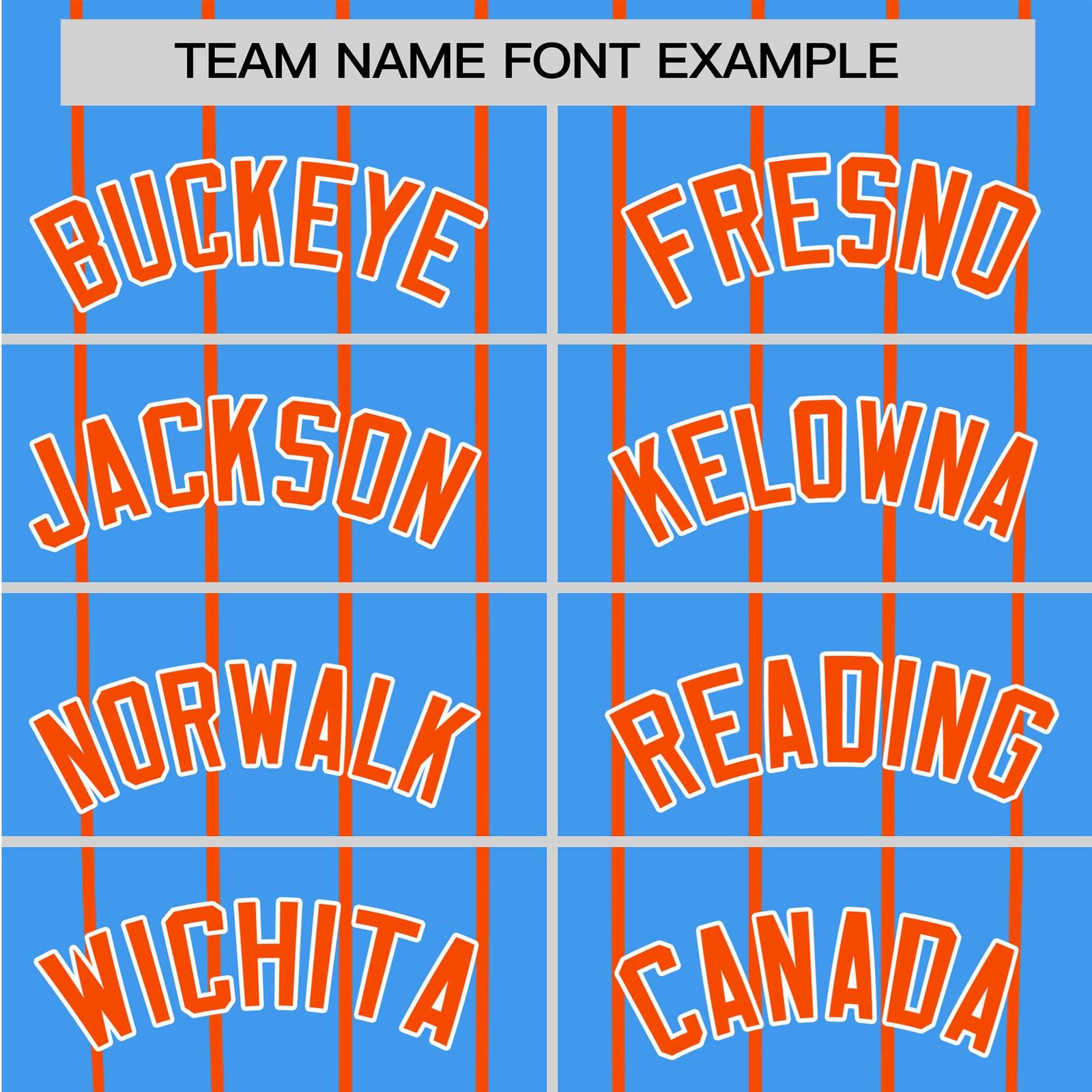 Custom Blue Orange Pinstripe Orange-Blue Authentic Raglan Sleeves Baseball Jersey