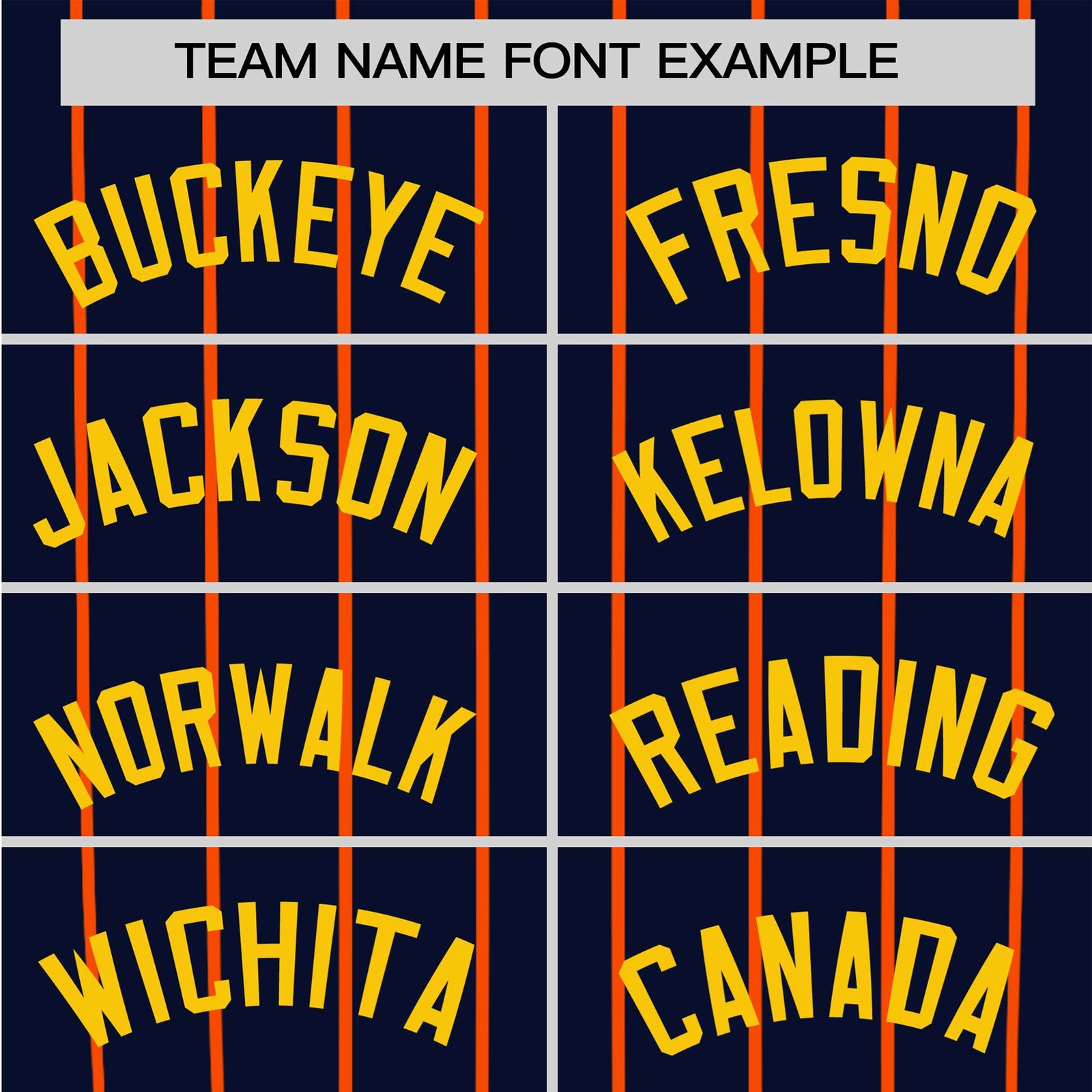 Custom Navy Orange Pinstripe Orange-Navy Authentic Raglan Sleeves Baseball Jersey