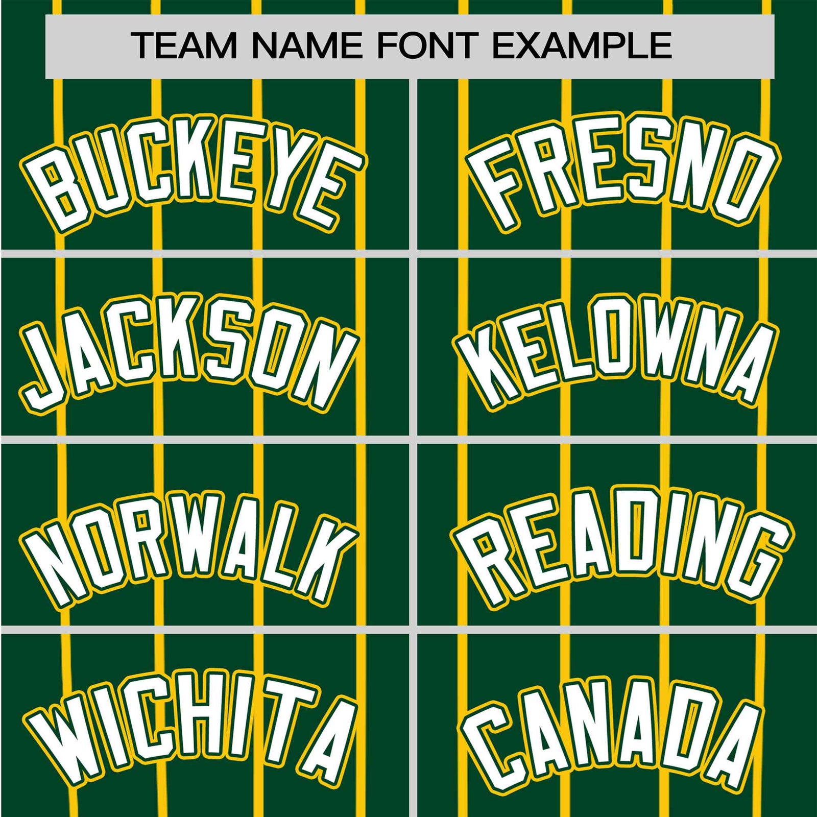 Custom Green Gold Pinstripe Authentic Raglan Sleeves Baseball Jersey