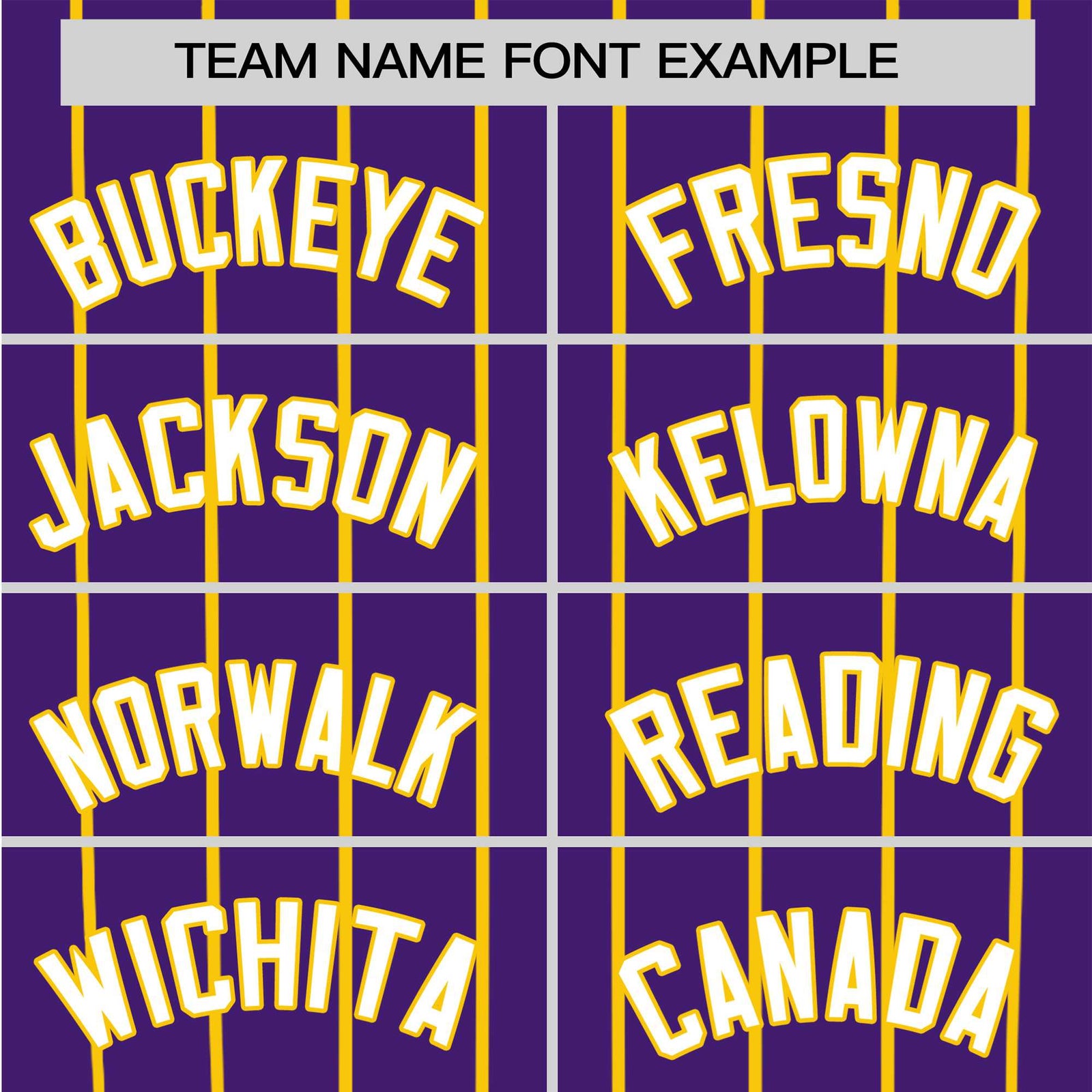 Custom Purple Yellow Pinstripe Yellow-Purple Authentic Raglan Sleeves Baseball Jersey