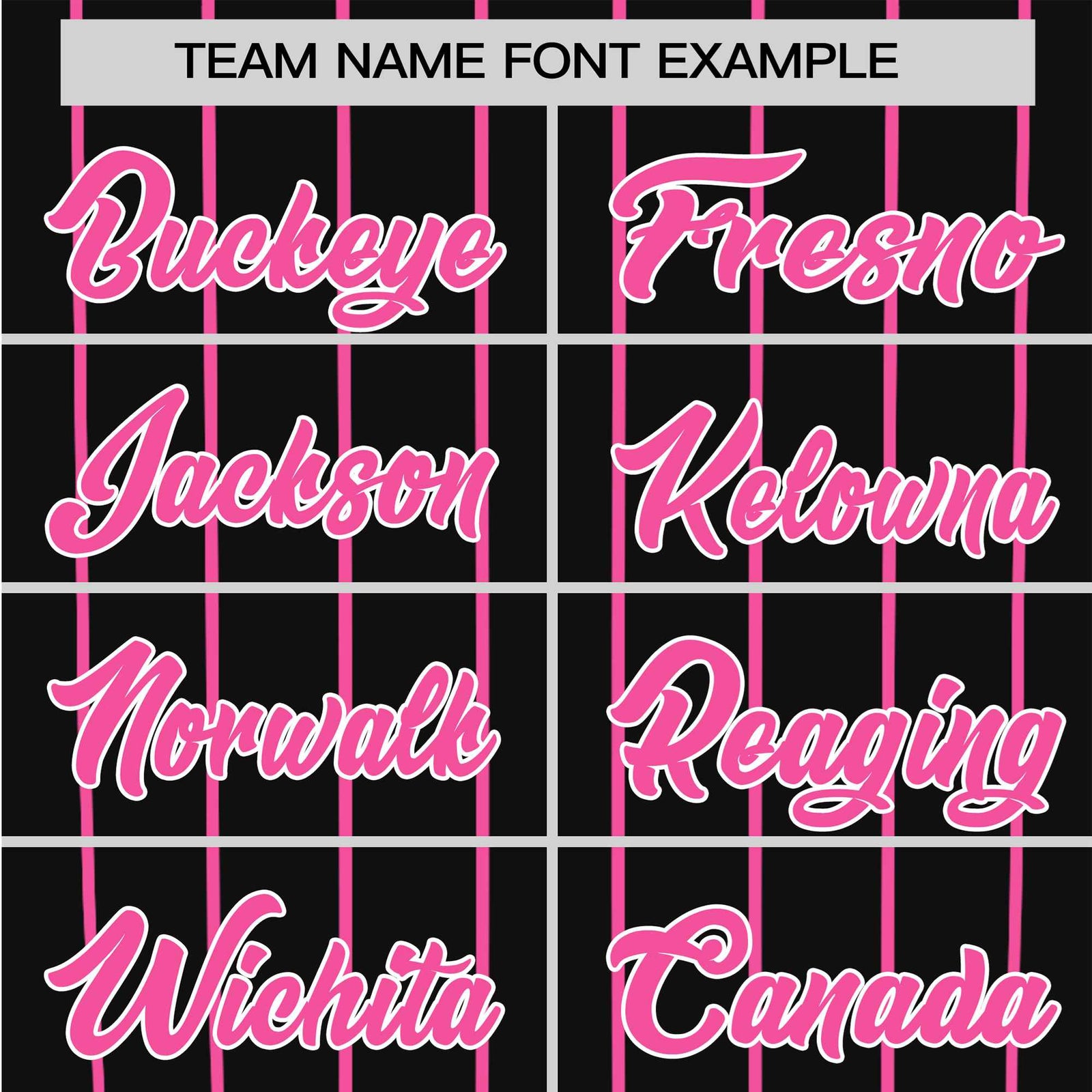 Custom Black Pink Pinstripe Pink-Black Authentic Raglan Sleeves Baseball Jersey