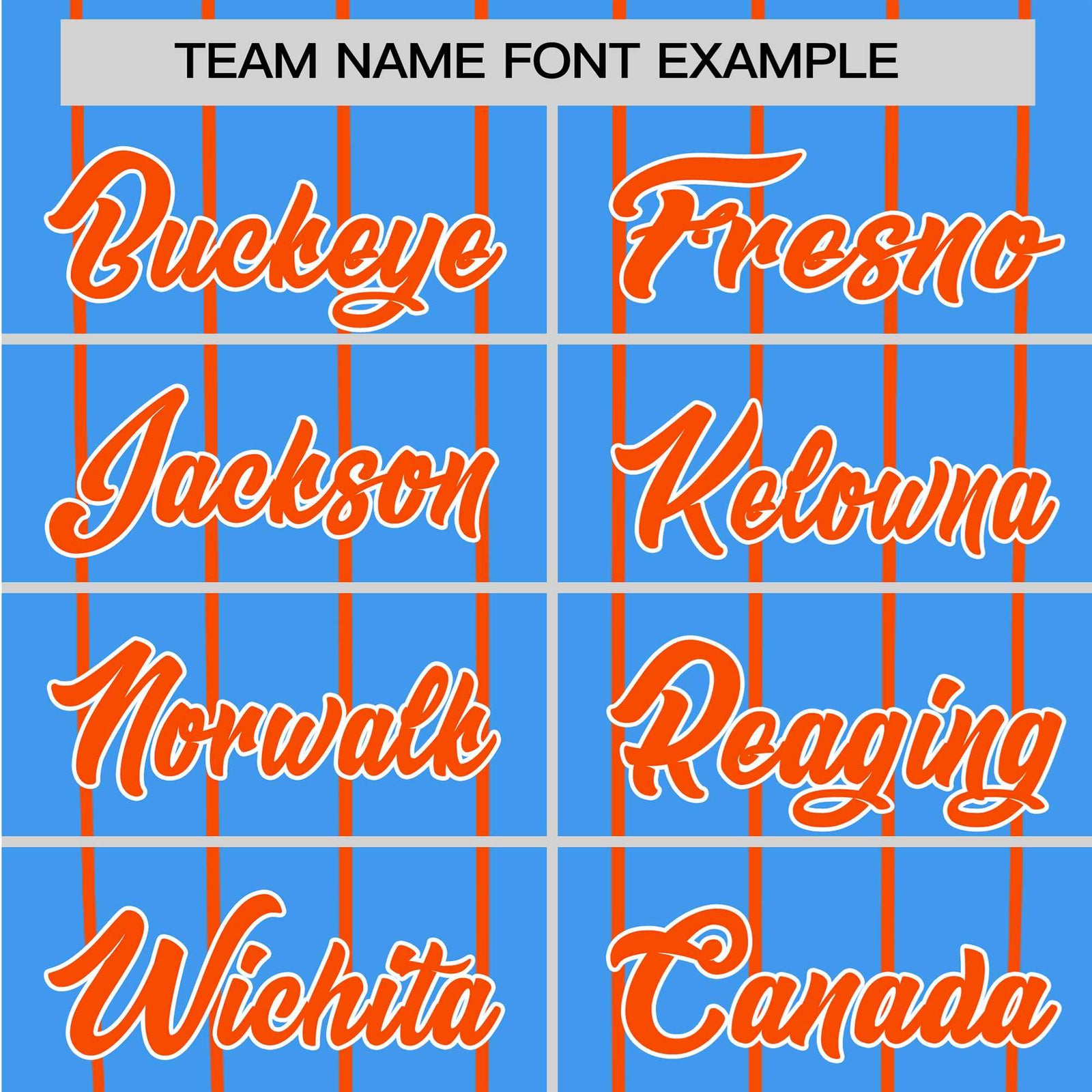 Custom Blue Orange Pinstripe Orange-Blue Authentic Raglan Sleeves Baseball Jersey