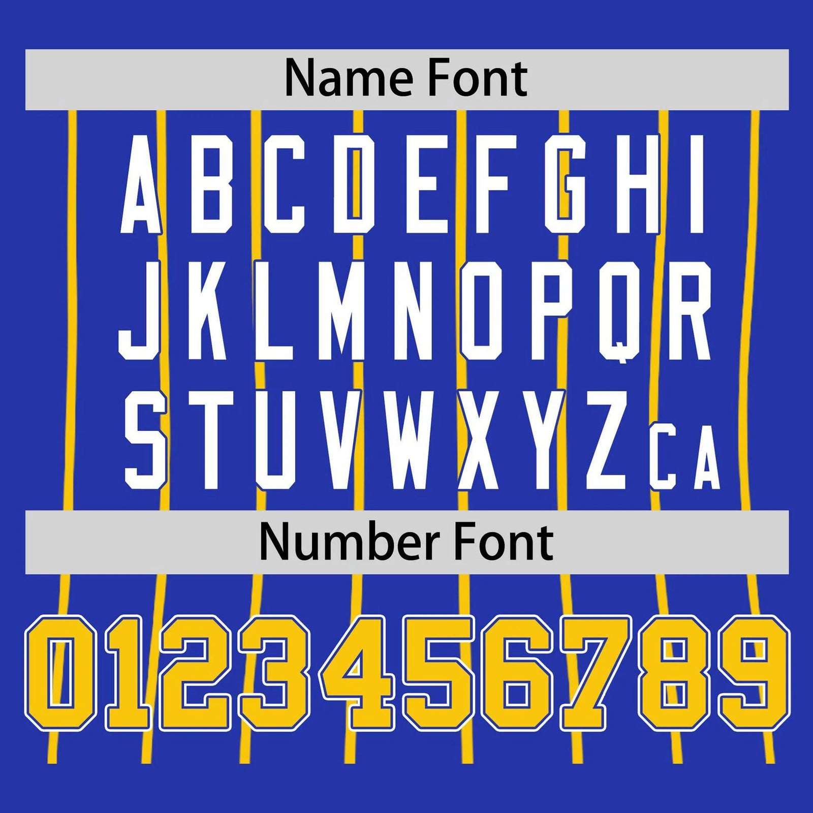 Custom Royal Blue-Gold Pinstripe Authentic Raglan Sleeves Baseball Jersey