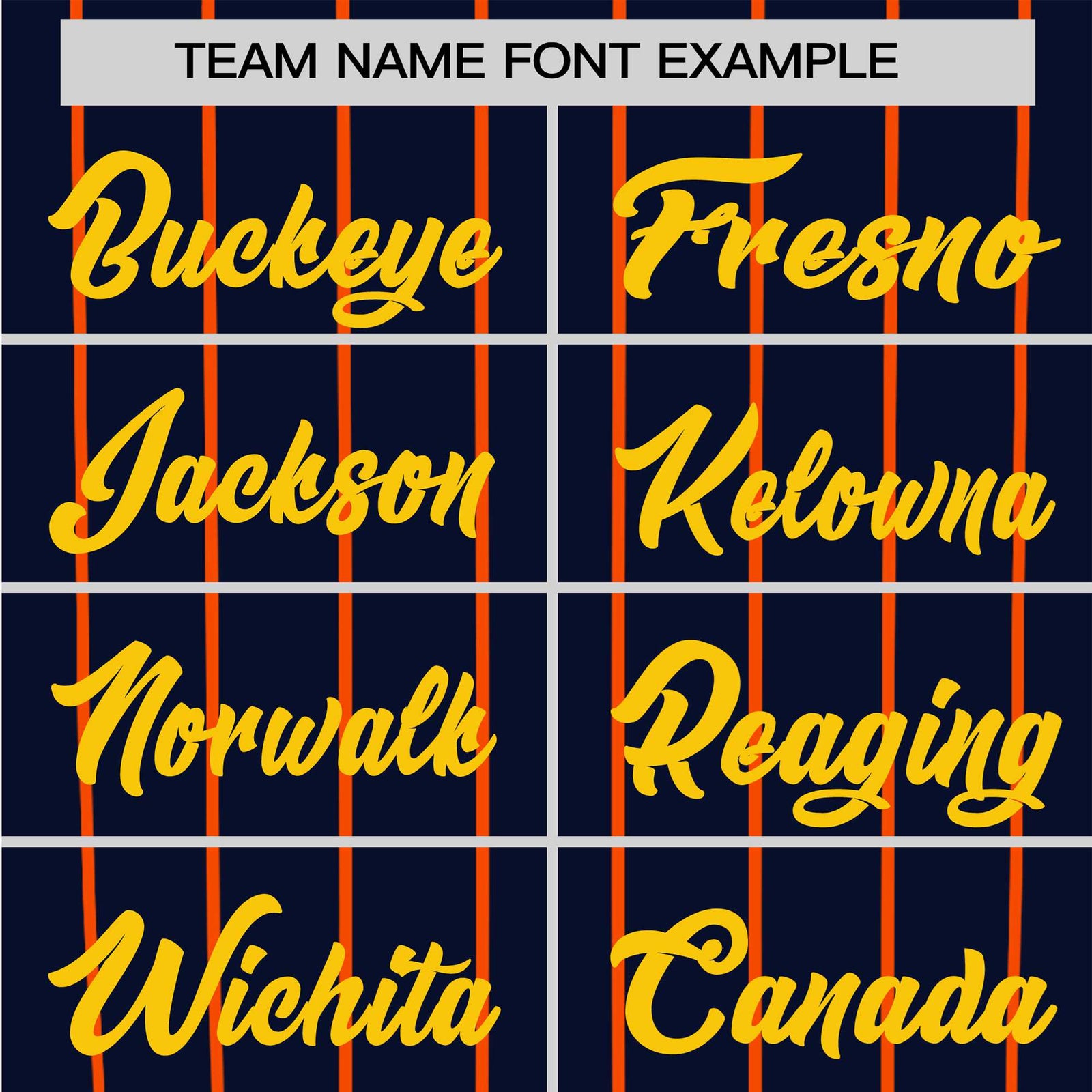 Custom Navy Orange Pinstripe Orange-Navy Authentic Raglan Sleeves Baseball Jersey