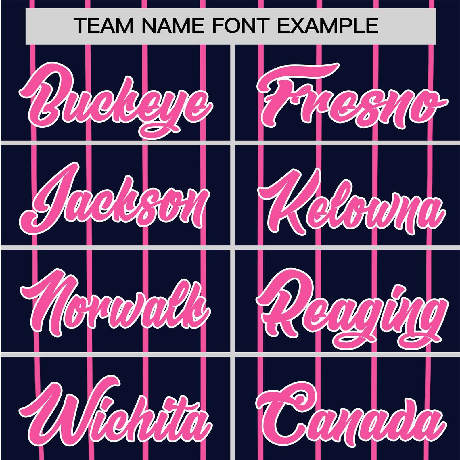 Custom Navy Pink Pinstripe Pink-Navy Authentic Raglan Sleeves Baseball Jersey