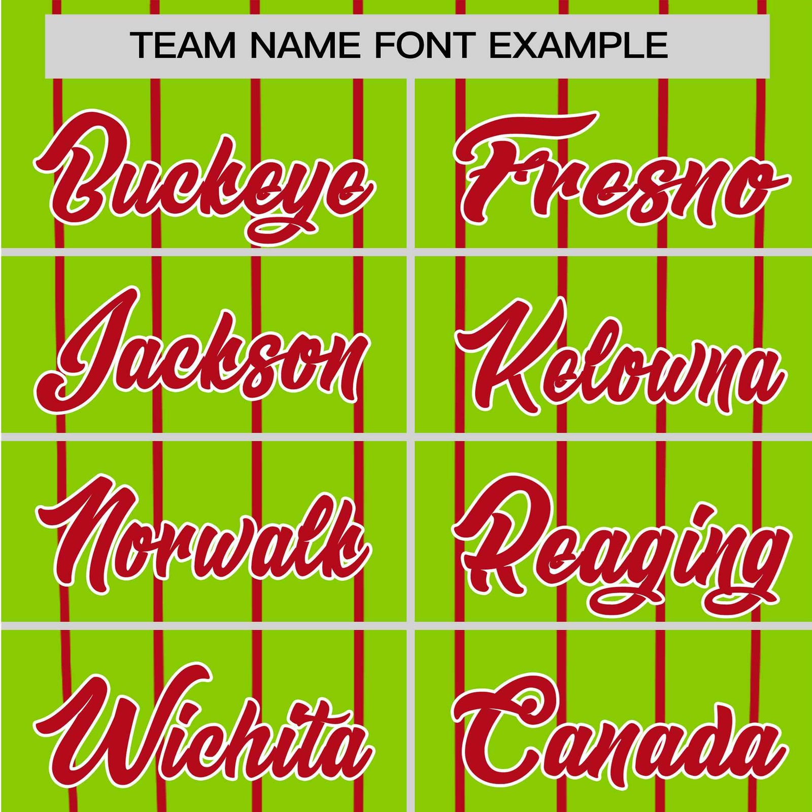 Custom Neon Green Red Pinstripe Red Neon-Green Authentic Raglan Sleeves Baseball Jersey