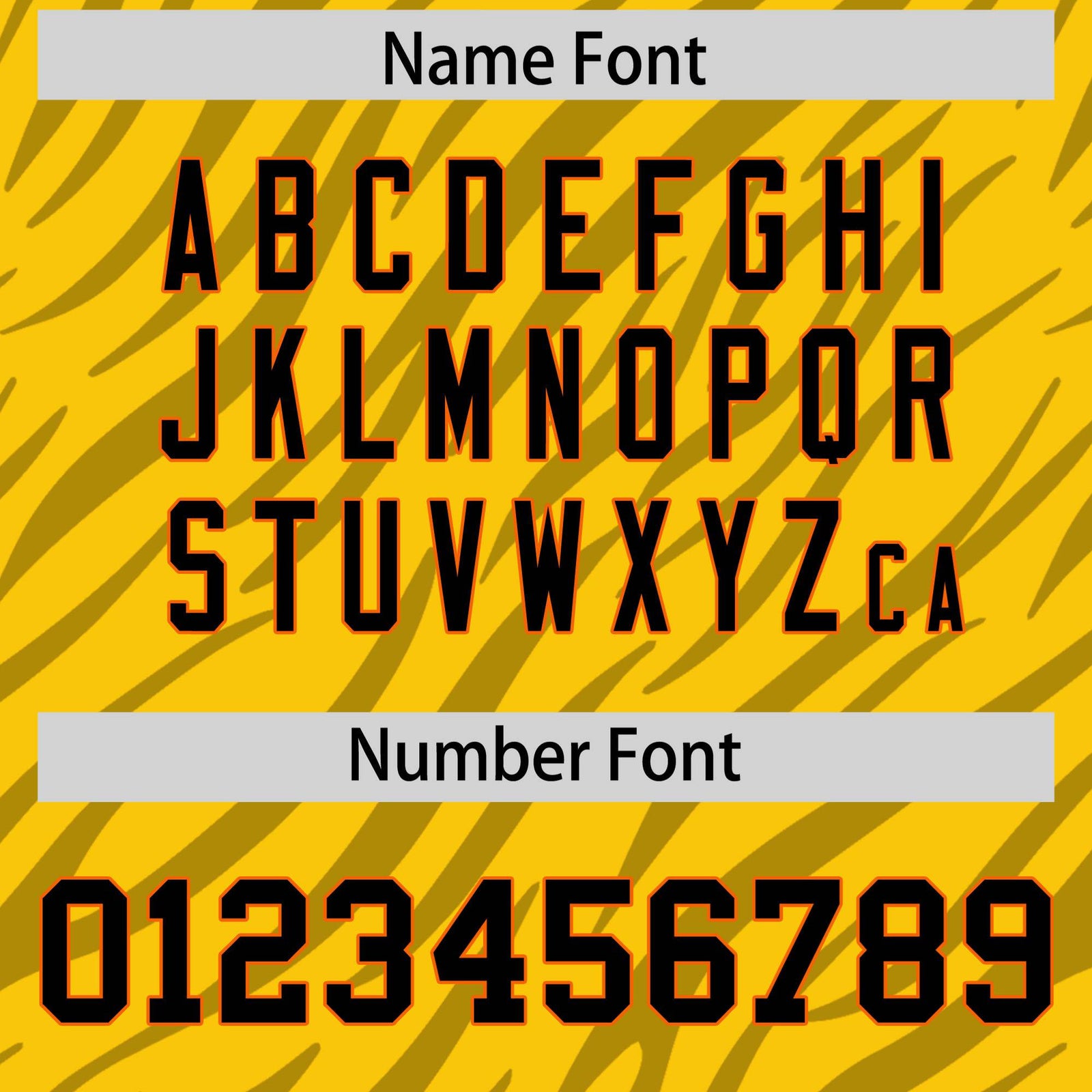 Custom Yellow Gray Personalized Tiger Stripe Graffiti Pattern Authentic Football Jersey