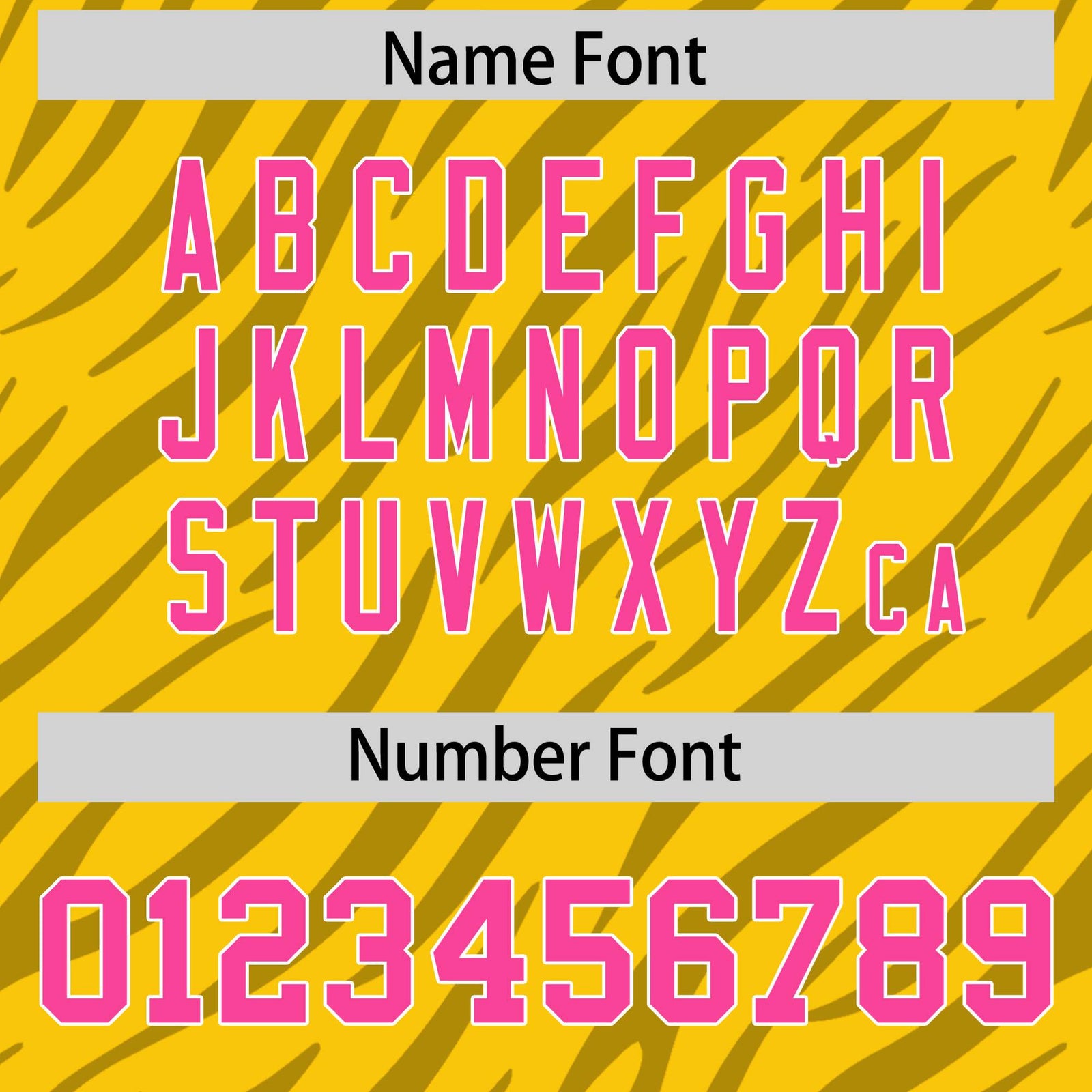 Custom Yellow Gray Personalized Tiger Stripe Graffiti Pattern Authentic Football Jersey