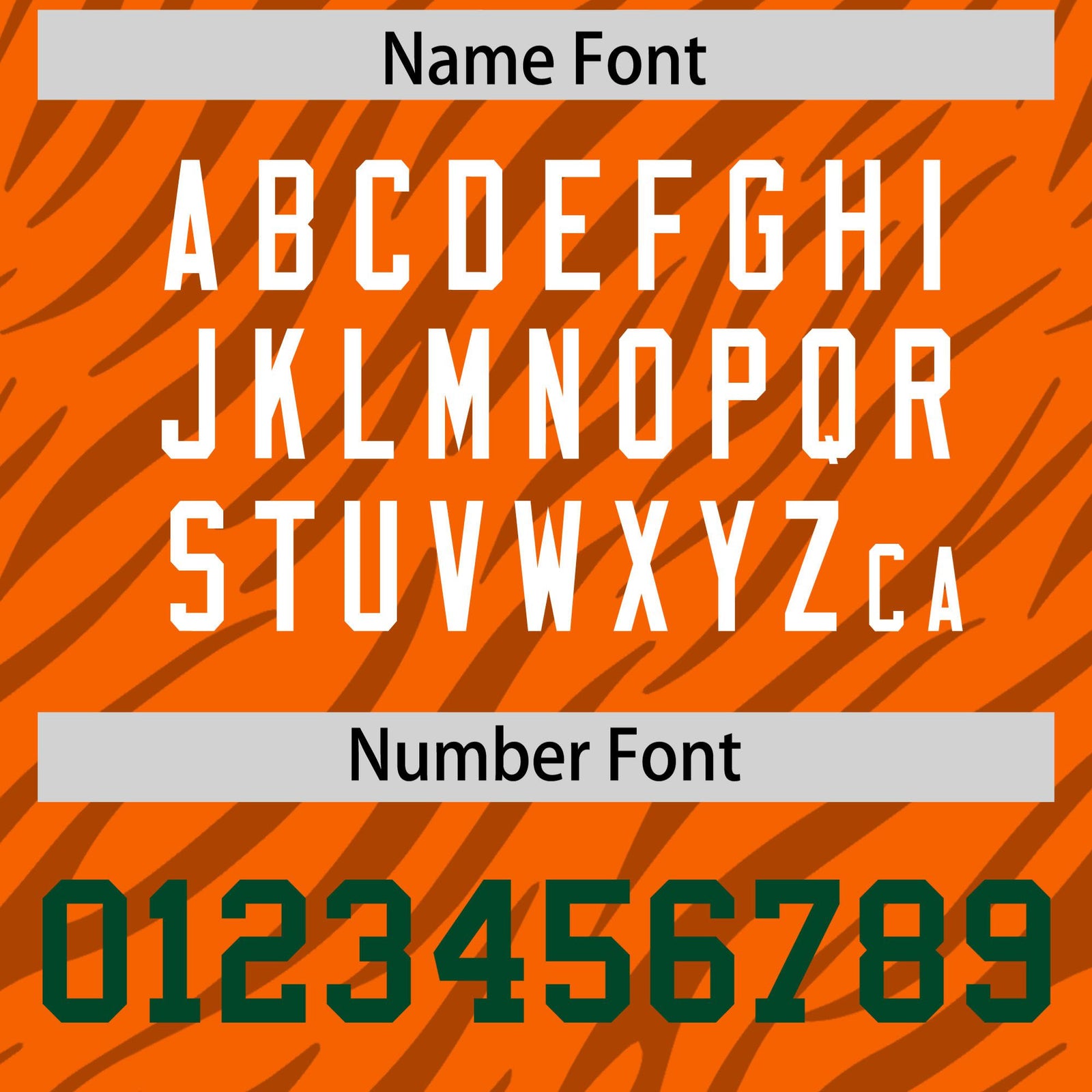 Custom Orange Gream Personalized Tiger Stripe Graffiti Pattern Authentic Football Jersey