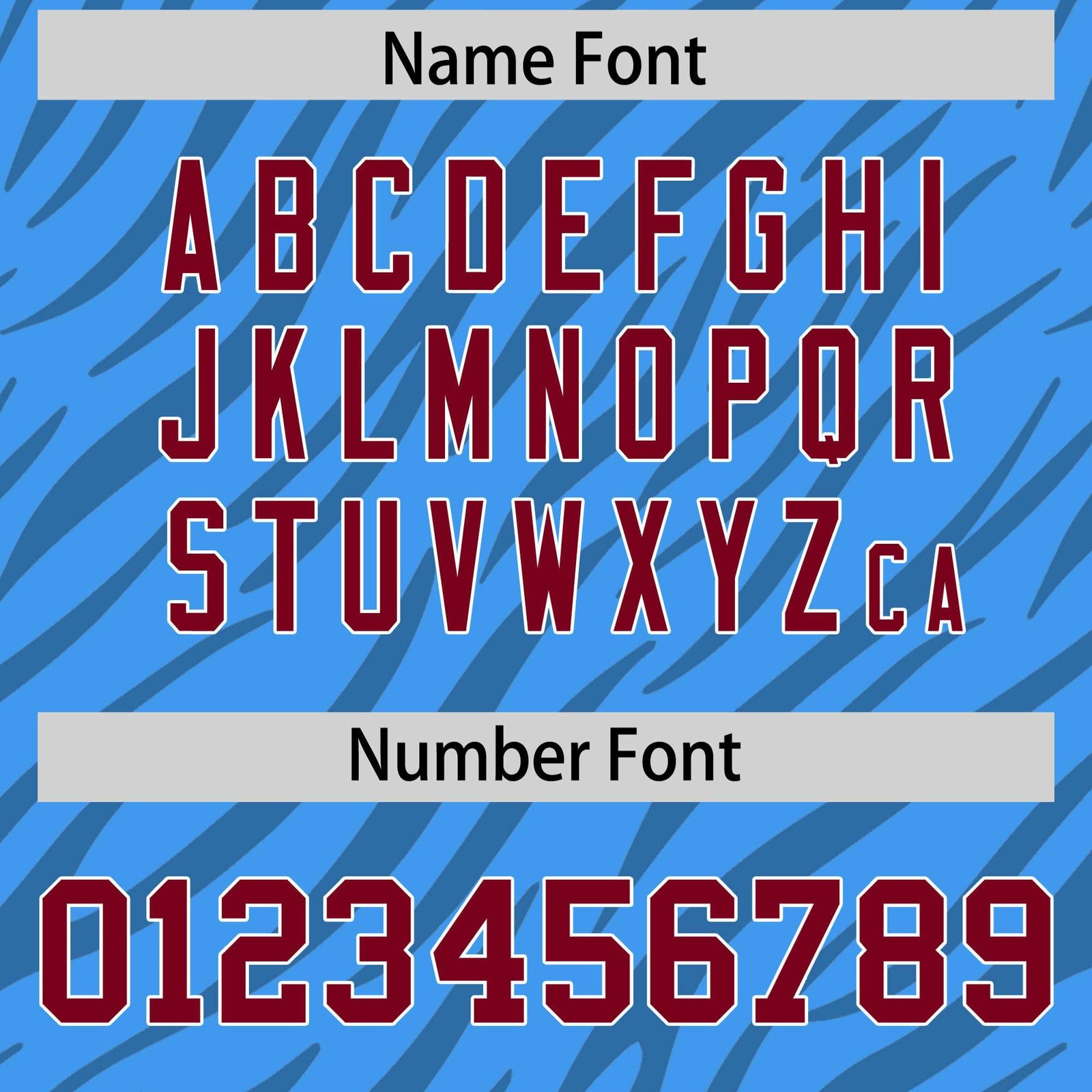 Custom Powder Blue Crimson Personalized Tiger Stripe Graffiti Pattern Authentic Football Jersey