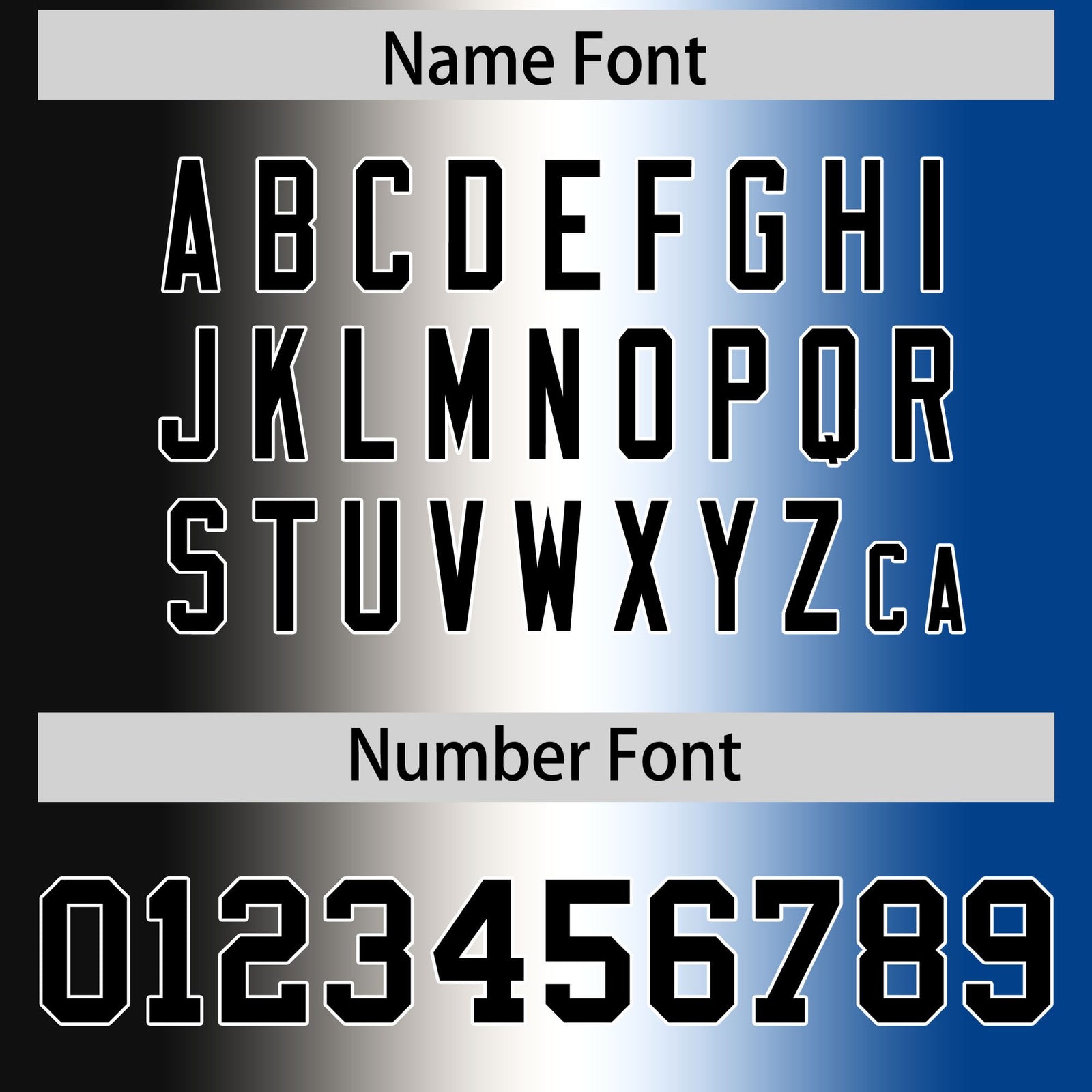 Custom Black White-Royal Blue Personalized Gradient Fashion Authentic Football Jersey