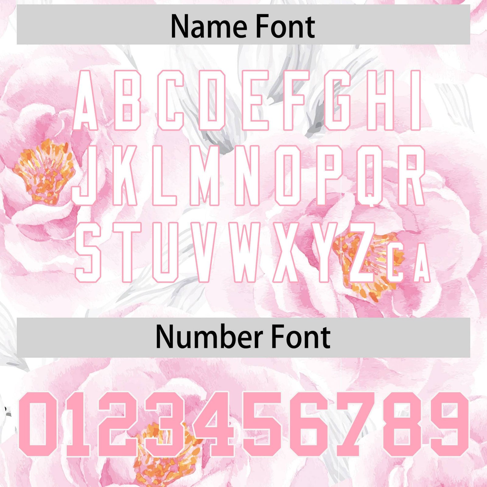 Custom Personalized Flower Pink Orange Graffiti Pattern Design Authentic Football Jersey