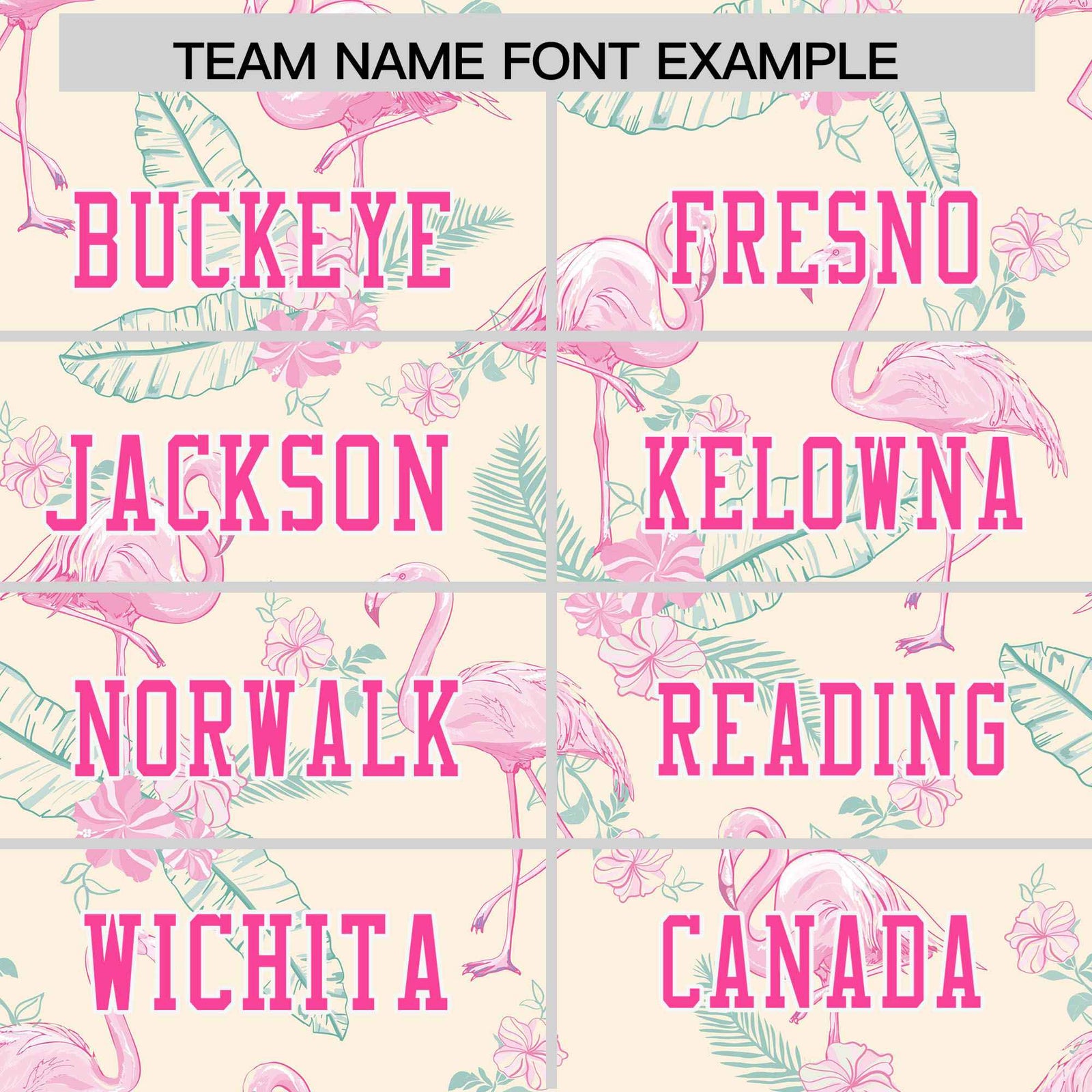 Custom Personalized Flamingo Off-white/Cream Pink Graffiti Pattern Design Authentic Football Jersey